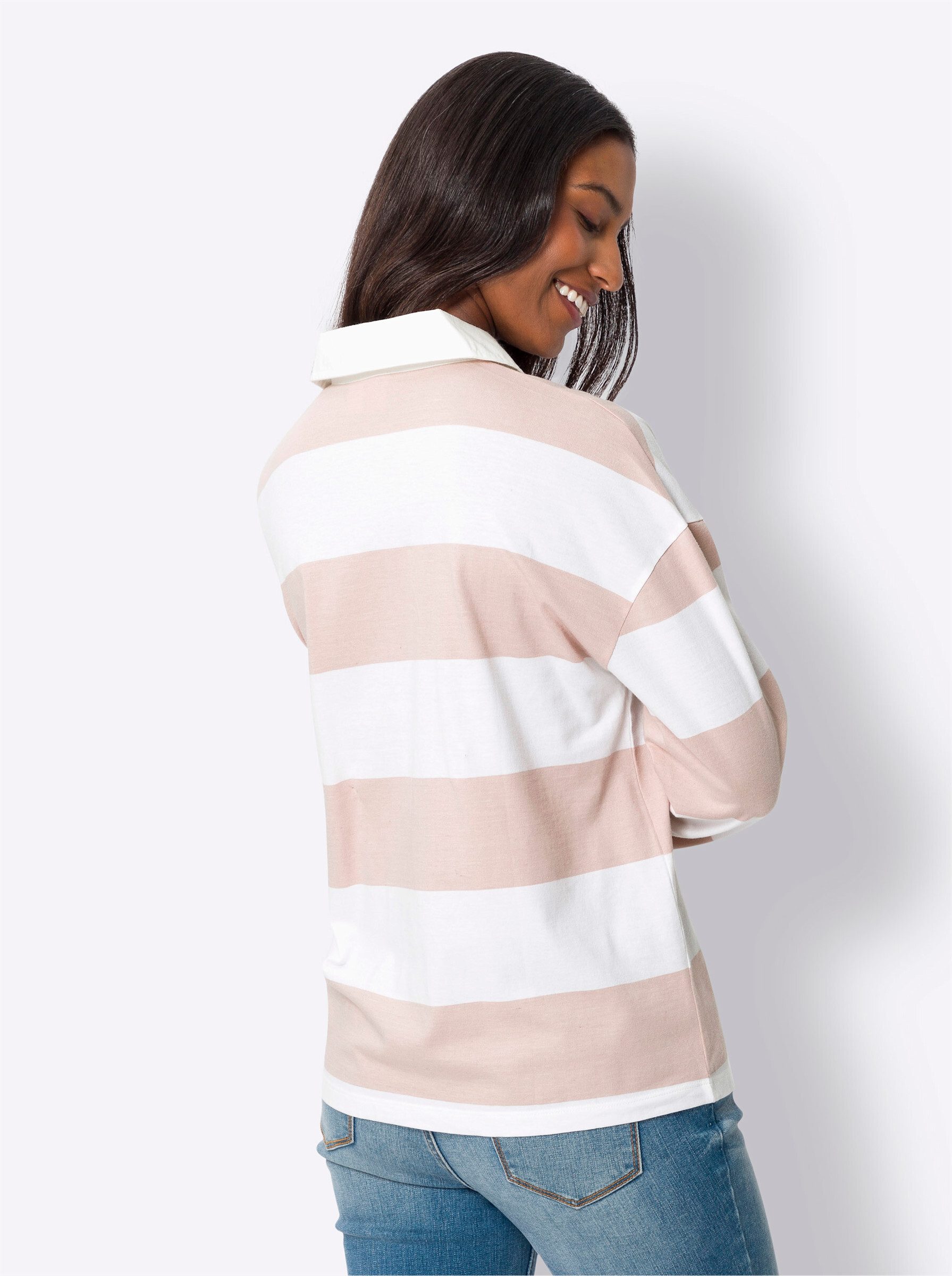 heine T-Shirt Langarm-Poloshirt . günstig online kaufen