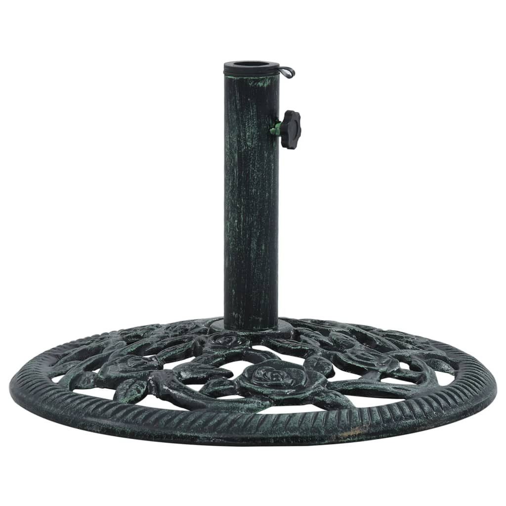vidaXL Schirmhalter Sonnenschirmständer Grün 9 kg günstig online kaufen