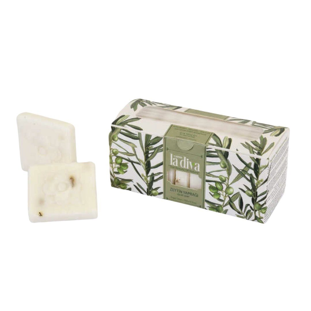 Handseife Hotelseife klein Duftseife 10x22,5 g Miniseife, 10-tlg., Olivenseife mit Peeling-Effekt