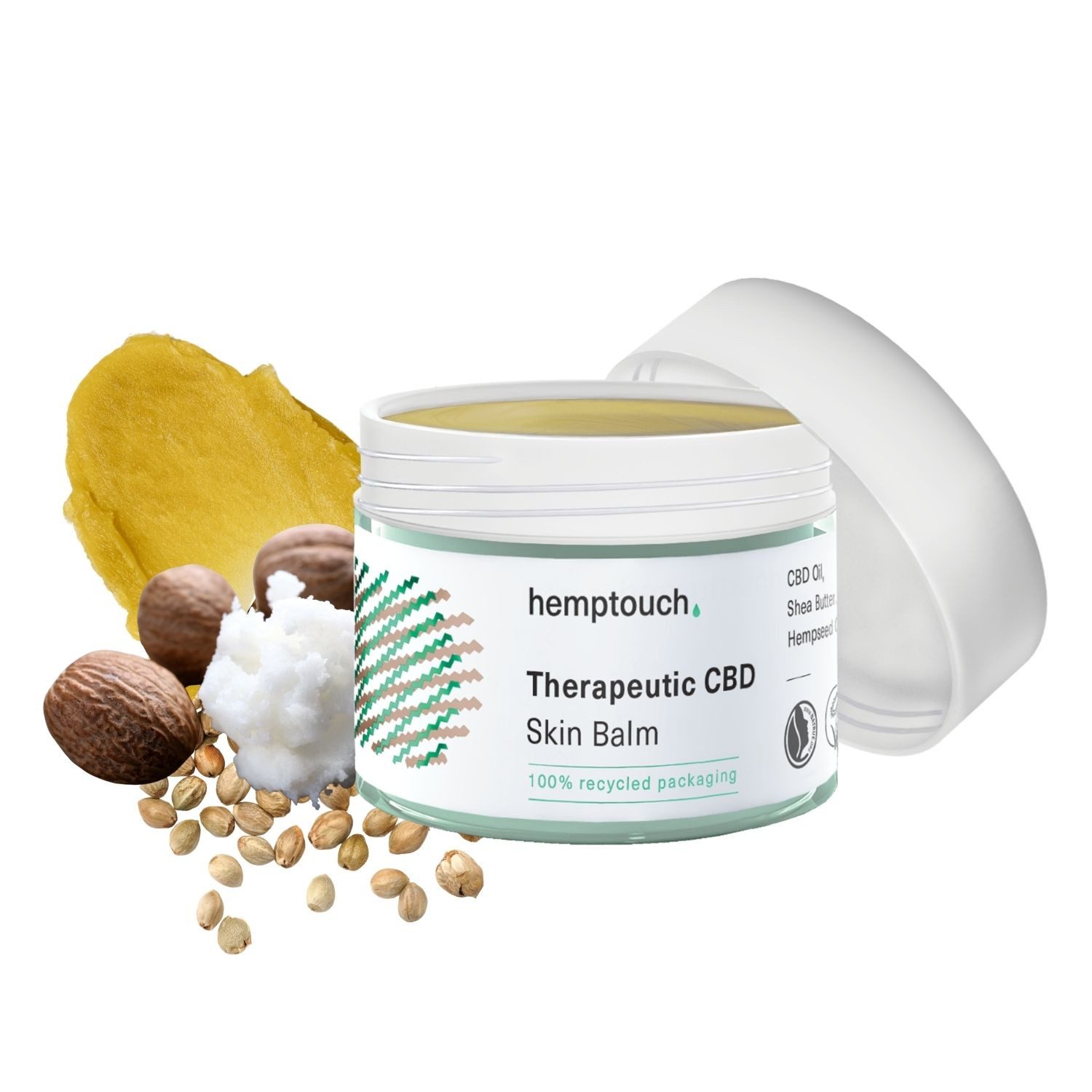 Hemptouch Bodylotion CBD Therapeutischer Hautbalsam, Lindert das Gefühl von Juckreiz und reduziert Spannungsgefühle