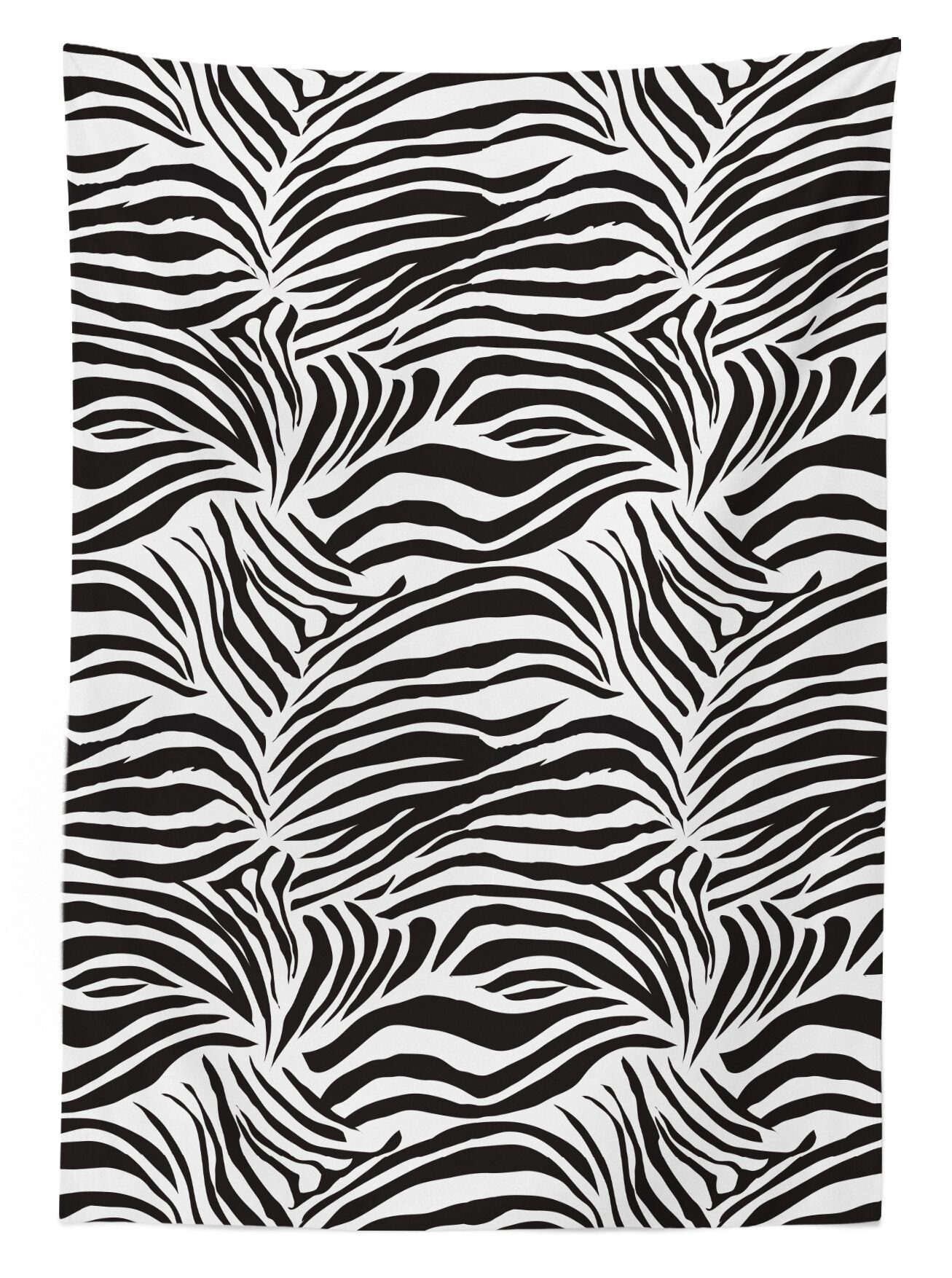 Abakuhaus Tischdecke Farbfest Für Schwarz-Weiss geeignet Bereich Wilde Waschbar Außen Farben, den Klare Zebra-Linien
