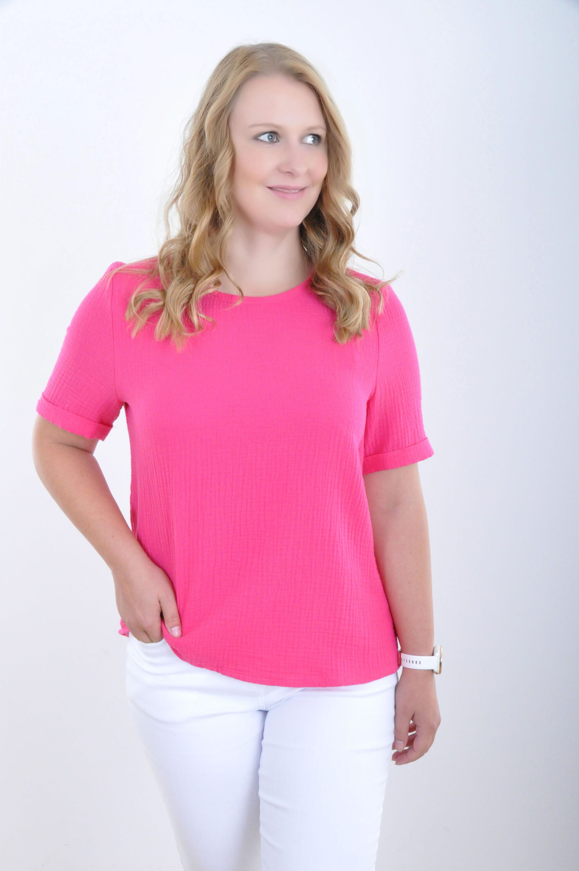 NAVIGAZIONE Rundhalsshirt (1-tlg) aus reiner Baumwolle