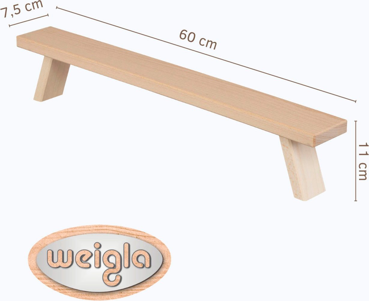 Weigla Schwibbogen-Fensterbank Weihnachtsdeko, Made in Germany (1-tlg), aus Buchenholz, Tiefe ca. 7,5 cm – Bild 3 von 5