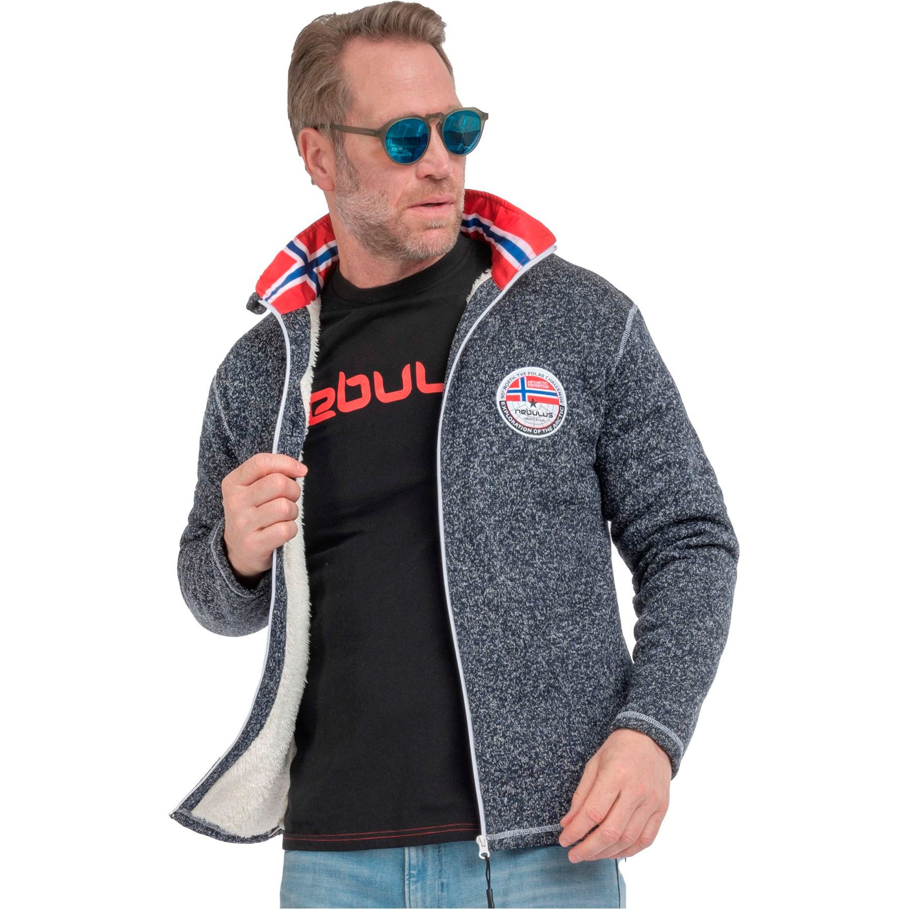 Nebulus Fleecejacke FALLOU, P5499 - Herren, navy meliert, XL