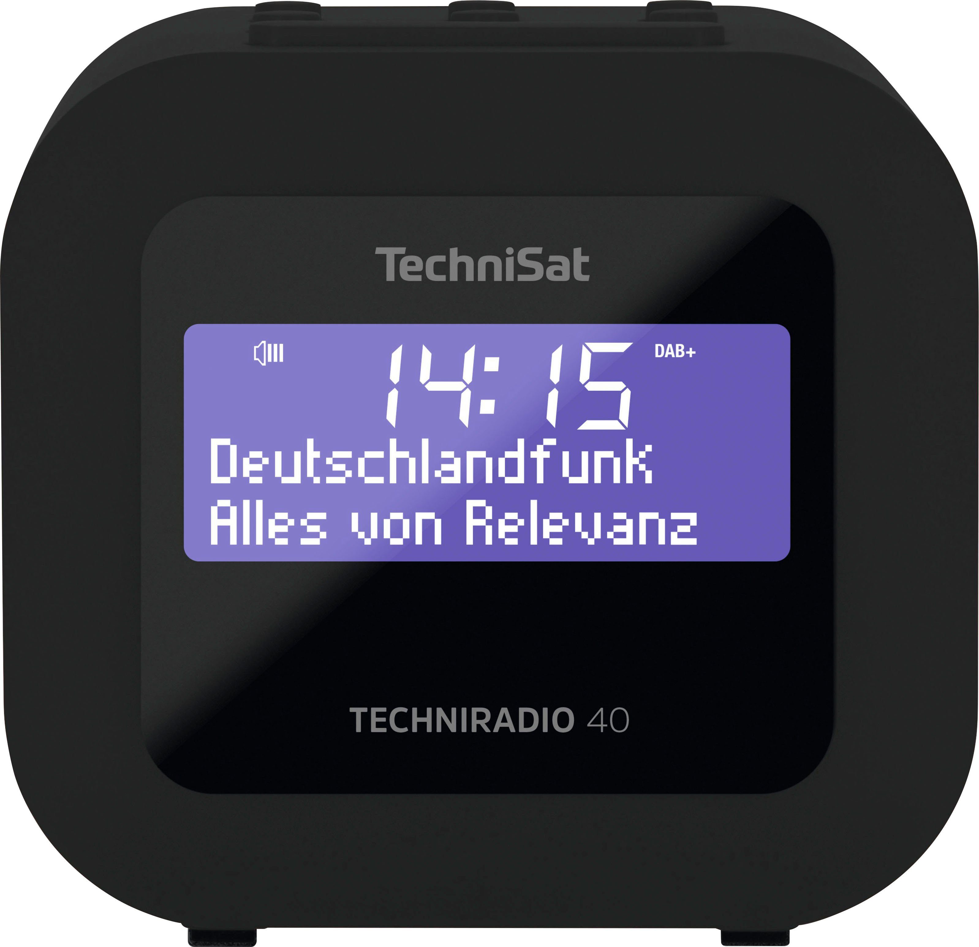 TechniSat TECHNIRADIO 40 Uhrenradio (Digitalradio (DAB), UKW mit RDS, 1,2 W)