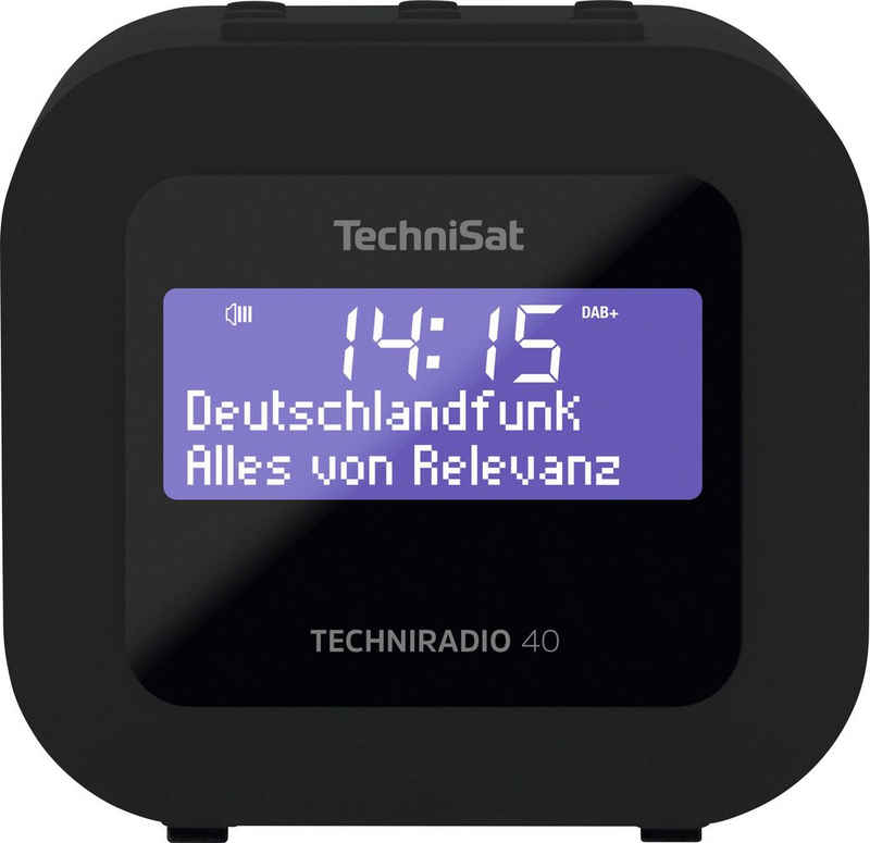 TechniSat TECHNIRADIO 40 Uhrenradio (Digitalradio (DAB), UKW mit RDS, 1,2 W)