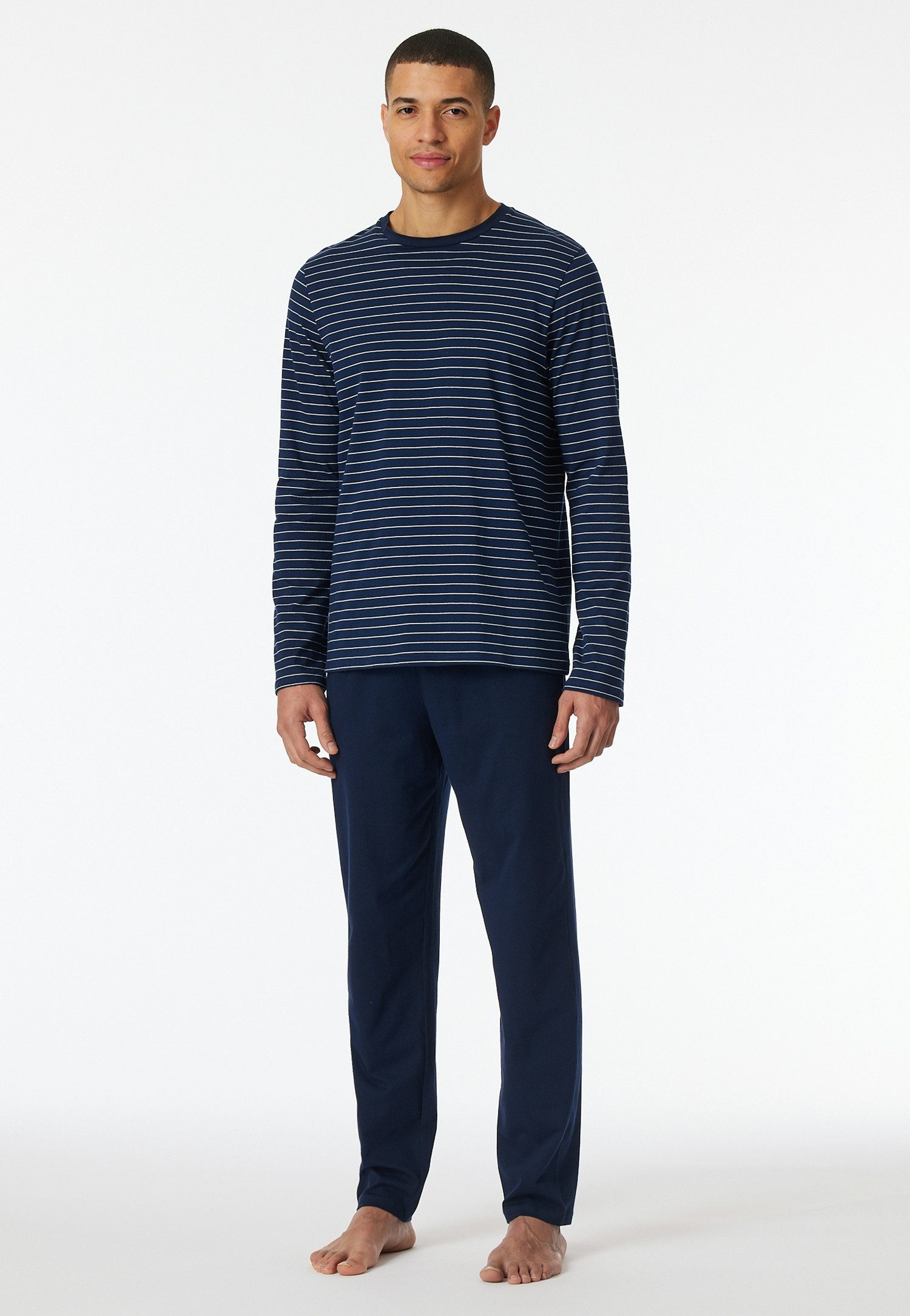 Schiesser Schlafanzug Casual Essentials (2 tlg) mit Streifen