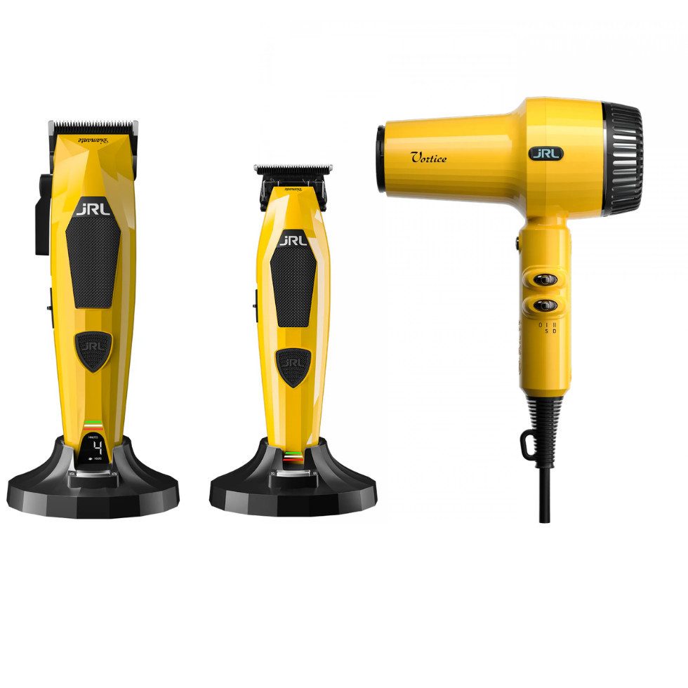 JRL Haarschneider JRL Diamante Professionel Set, Set-Varianten mit Clipper, Trimmer, Haartrockner, Brushless Hochleistungsmotor, ultraleises Design