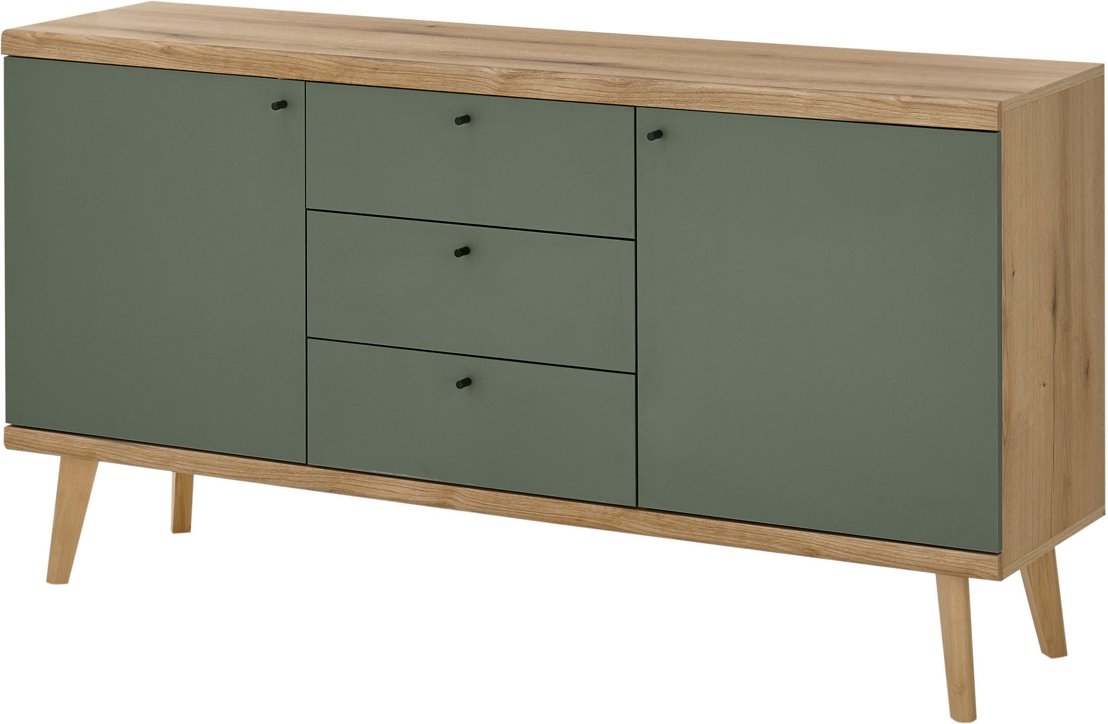Home affaire Sideboard MAVAS, in moderner Trendfarbe, Griffe aus Metall (Sc günstig online kaufen