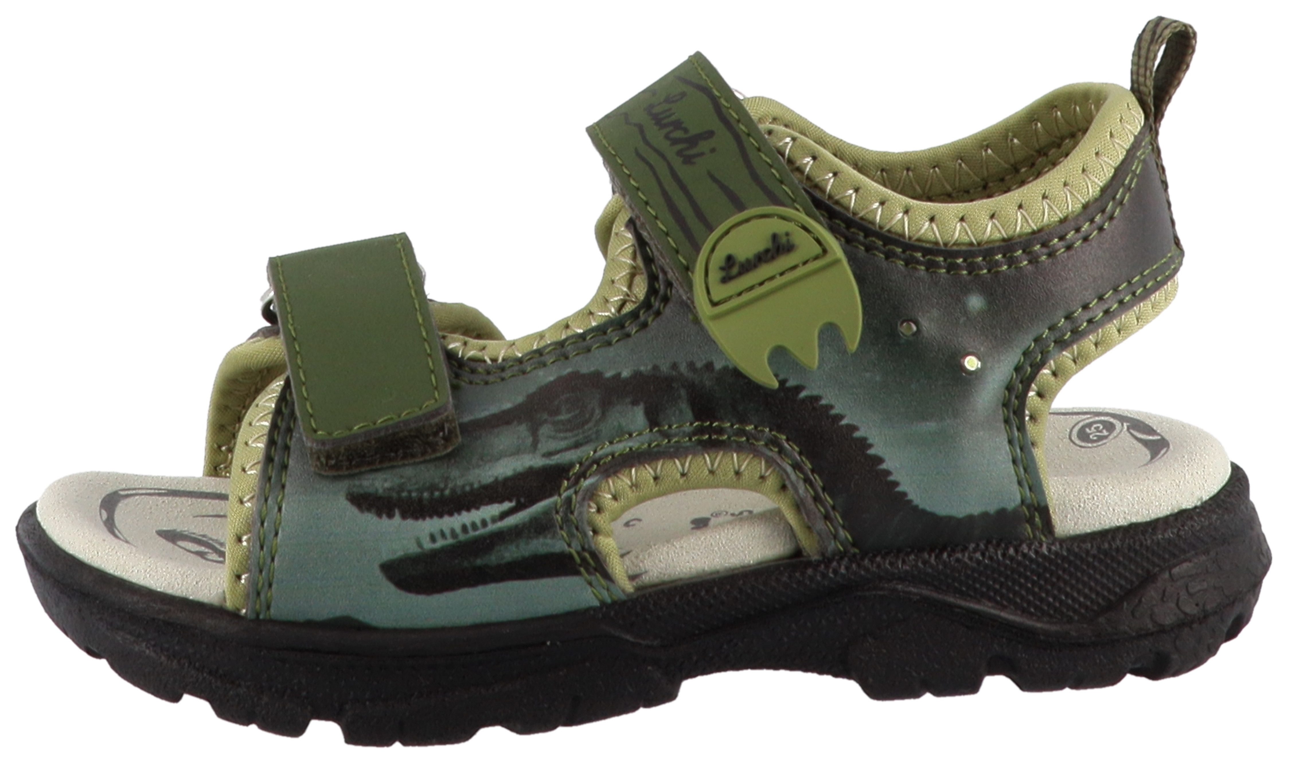 Lurchi Kraptor Sandale Klettschuh mit Blinkfunktion, Größenschablone zum Download