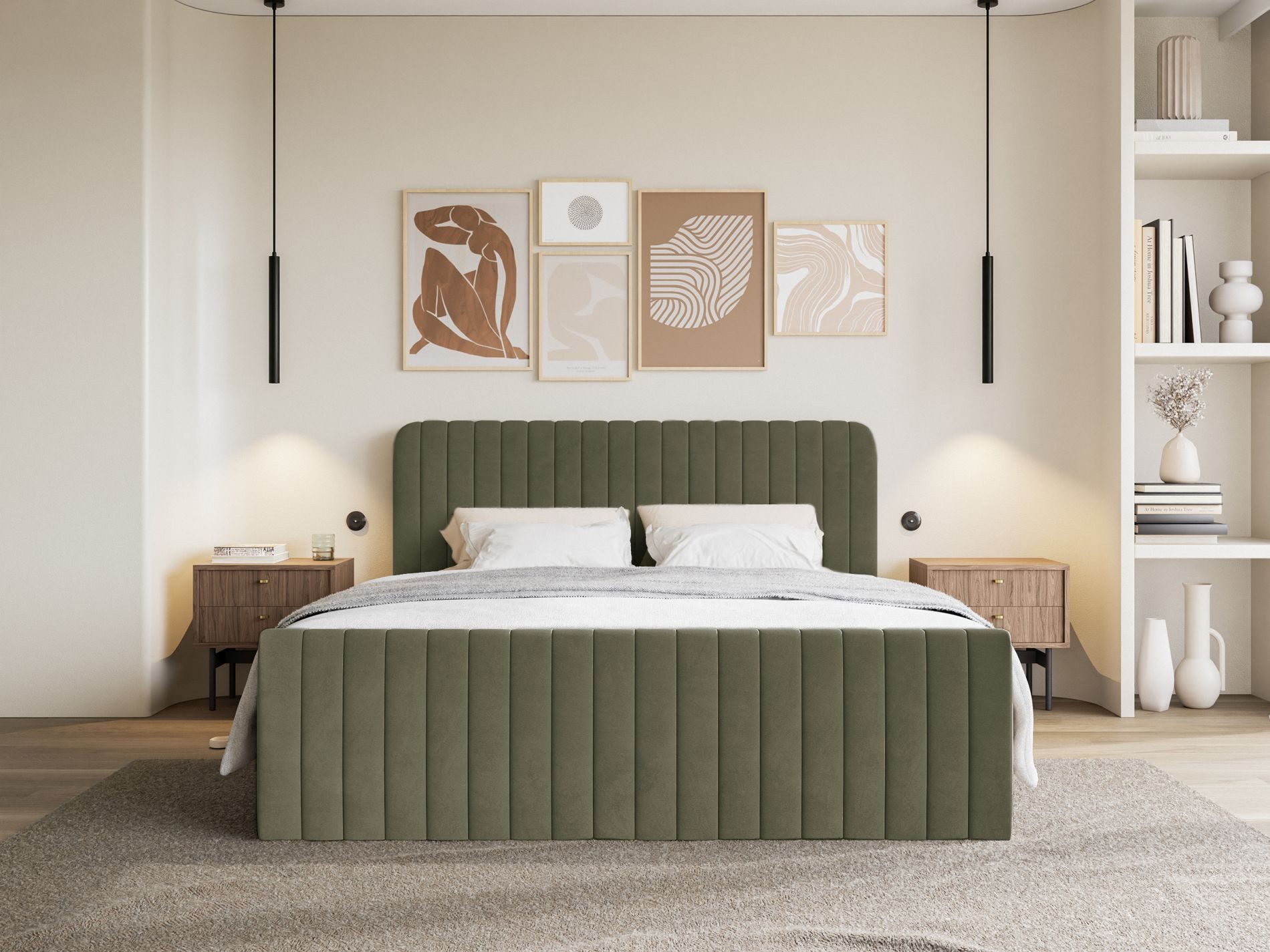 Selsey Boxbett SALIANO, Polsterbett mit Bettkasten, Matratze & Topper, Samt oder Chenille