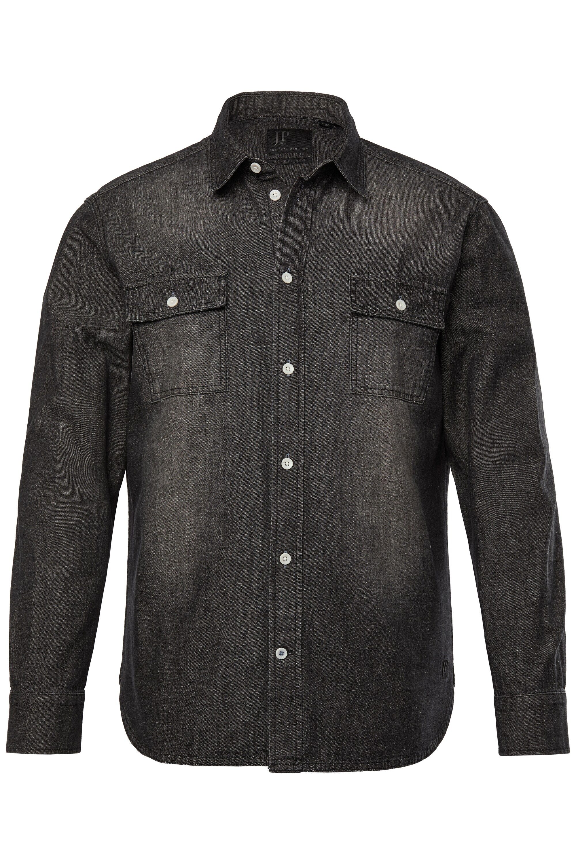 JP1880 Businesshemd JP1880 Jeanshemd Langarm Kentkragen Vintage Look günstig online kaufen