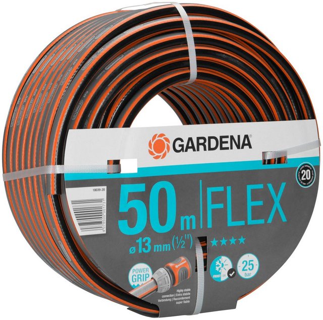 Gardena Gartenschlauch Comfort Flex 13 mm (1/2) 50 m mit PowerGrip bis 25 bar