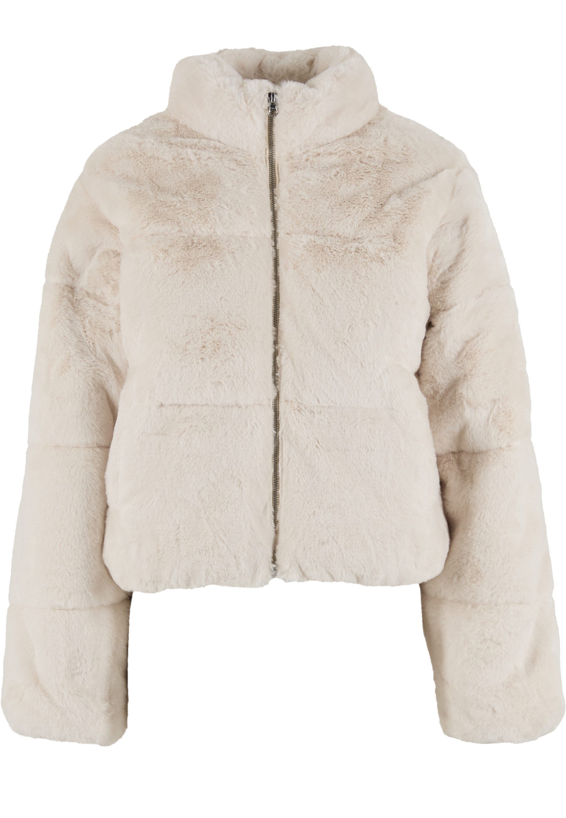 URBAN CLASSICS Winterjacke Urban Classics Ladies Short Faux Fur Puffer Jacket (1-St)