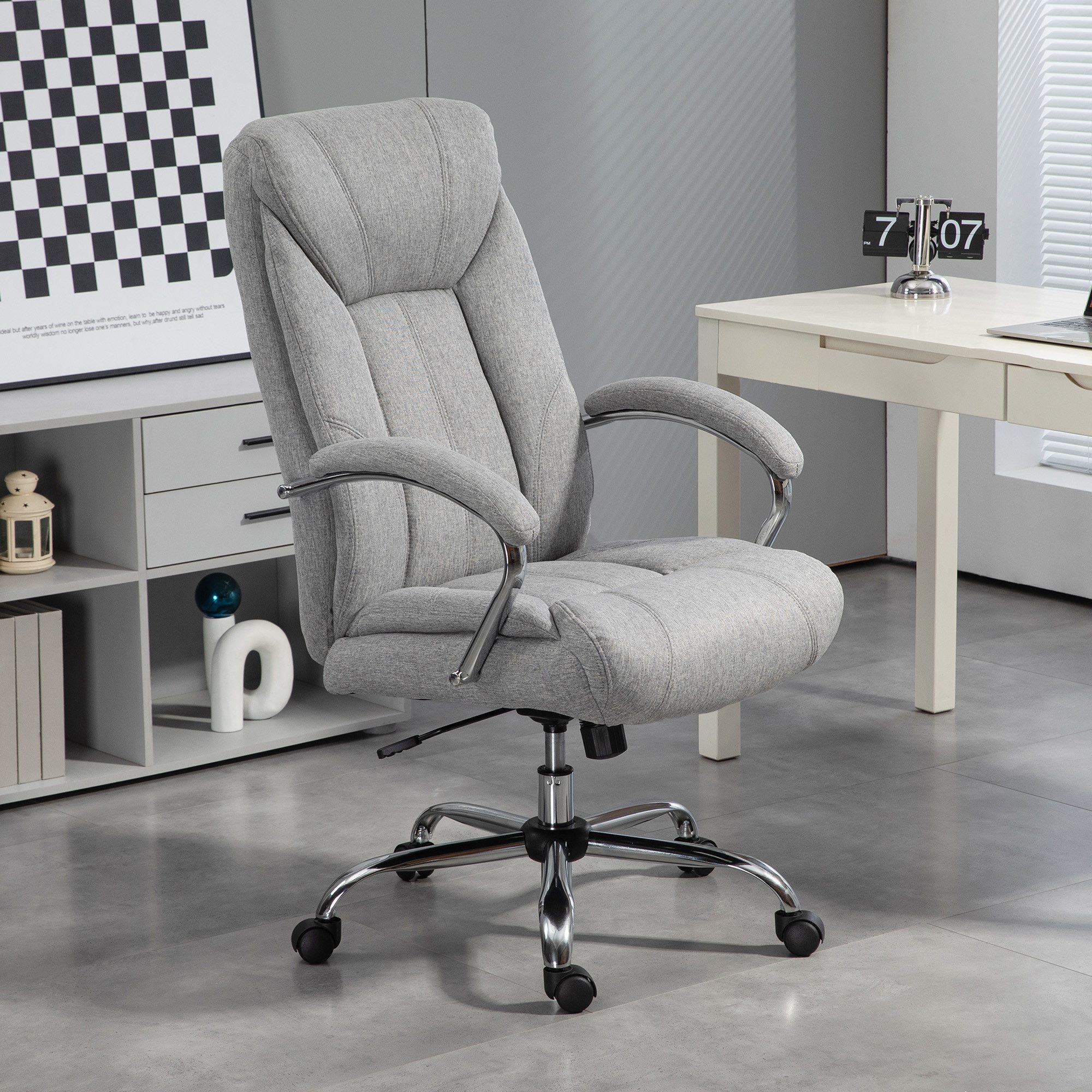 Vinsetto Bürostuhl mit Wippfunktion ergonomisch, höhenverstellbar günstig online kaufen