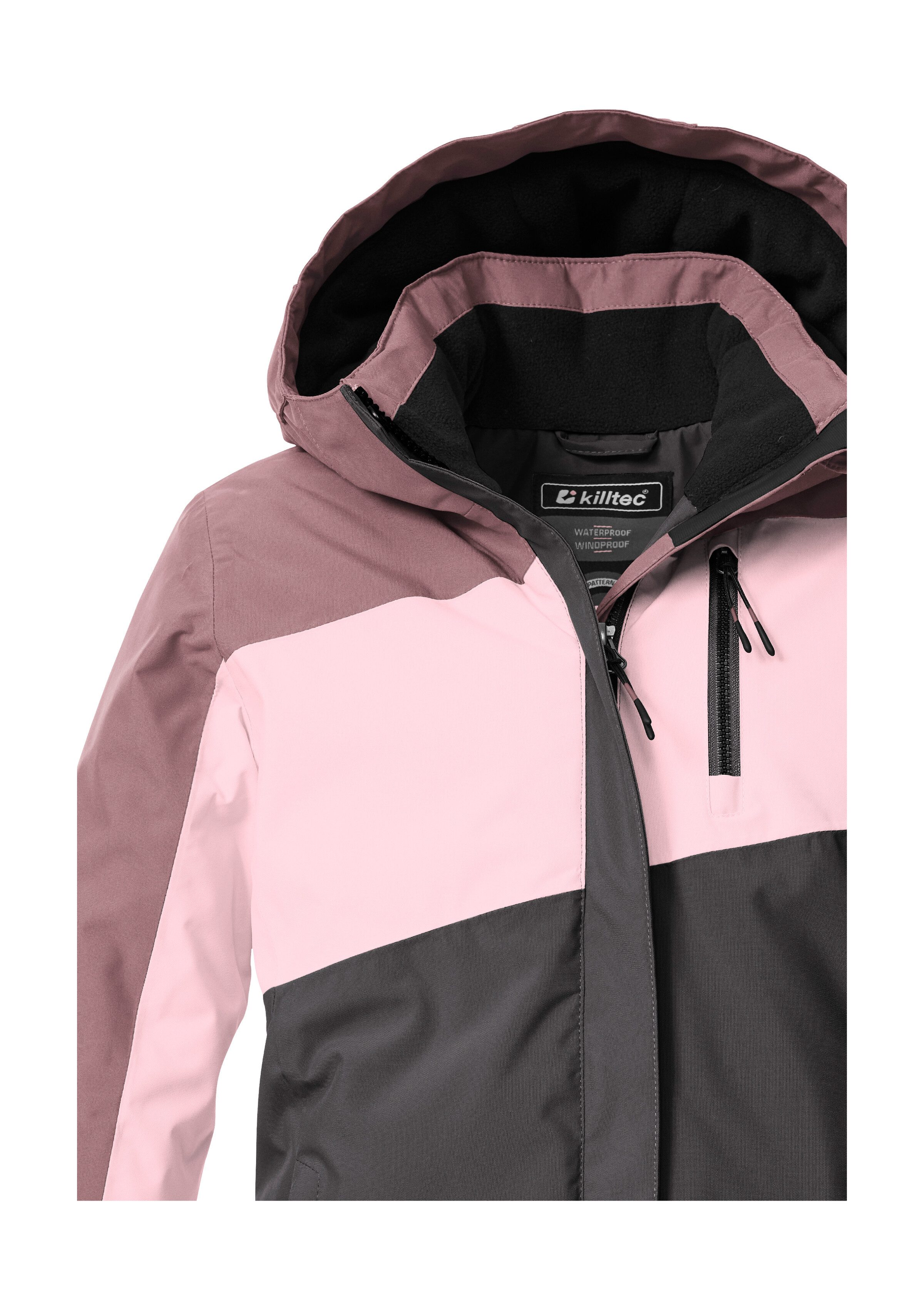 Killtec Funktionsjacke KOW 218 GRLS JCKT Winddichte, wasserdichte Kinderjacke mit verstellbarer Kapuze