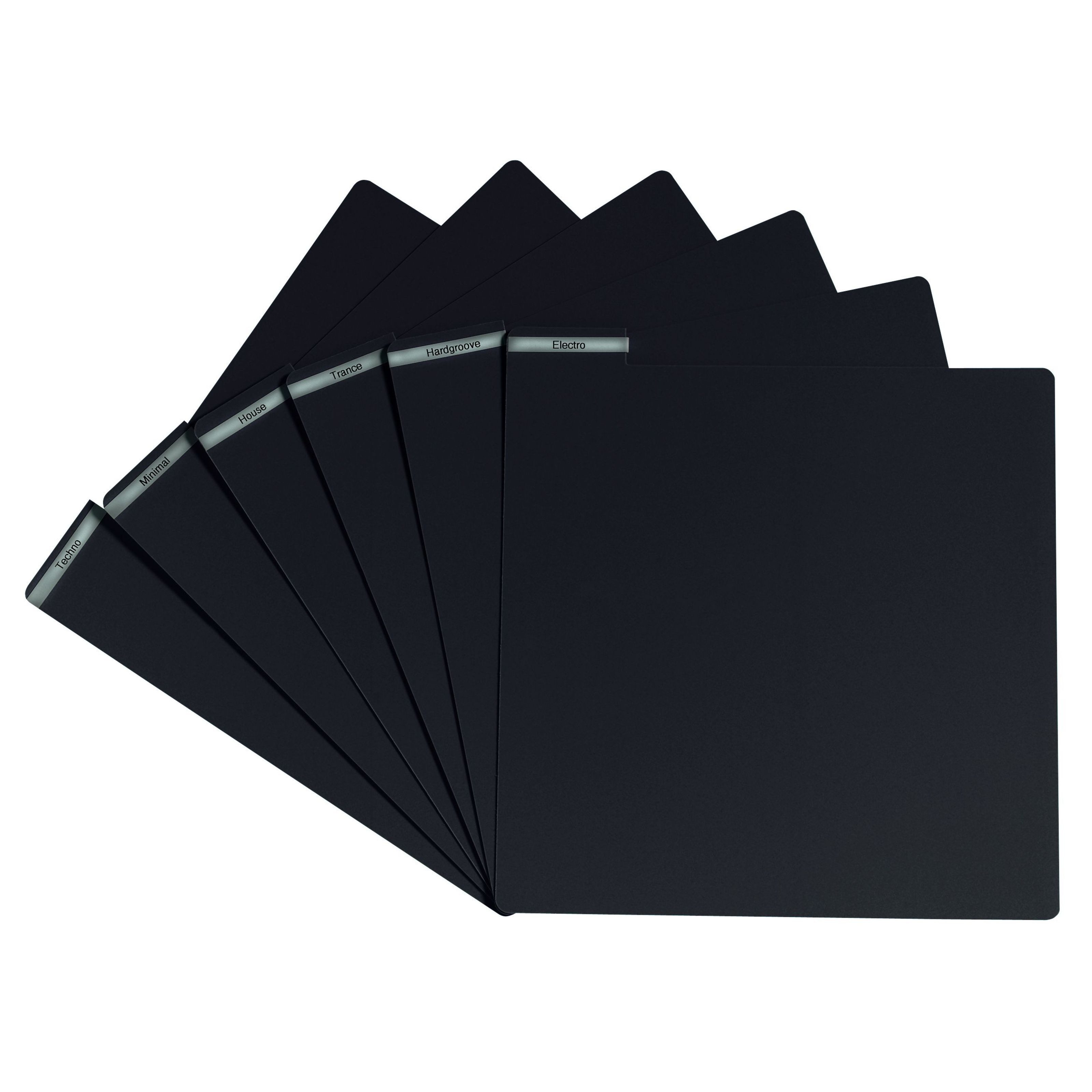 GLORIOUS Mischpult, (DJ-Möbel, Vinyl Aufbewahrung), Vinyl Divider Set Black - Vinyl Aufbewahrung