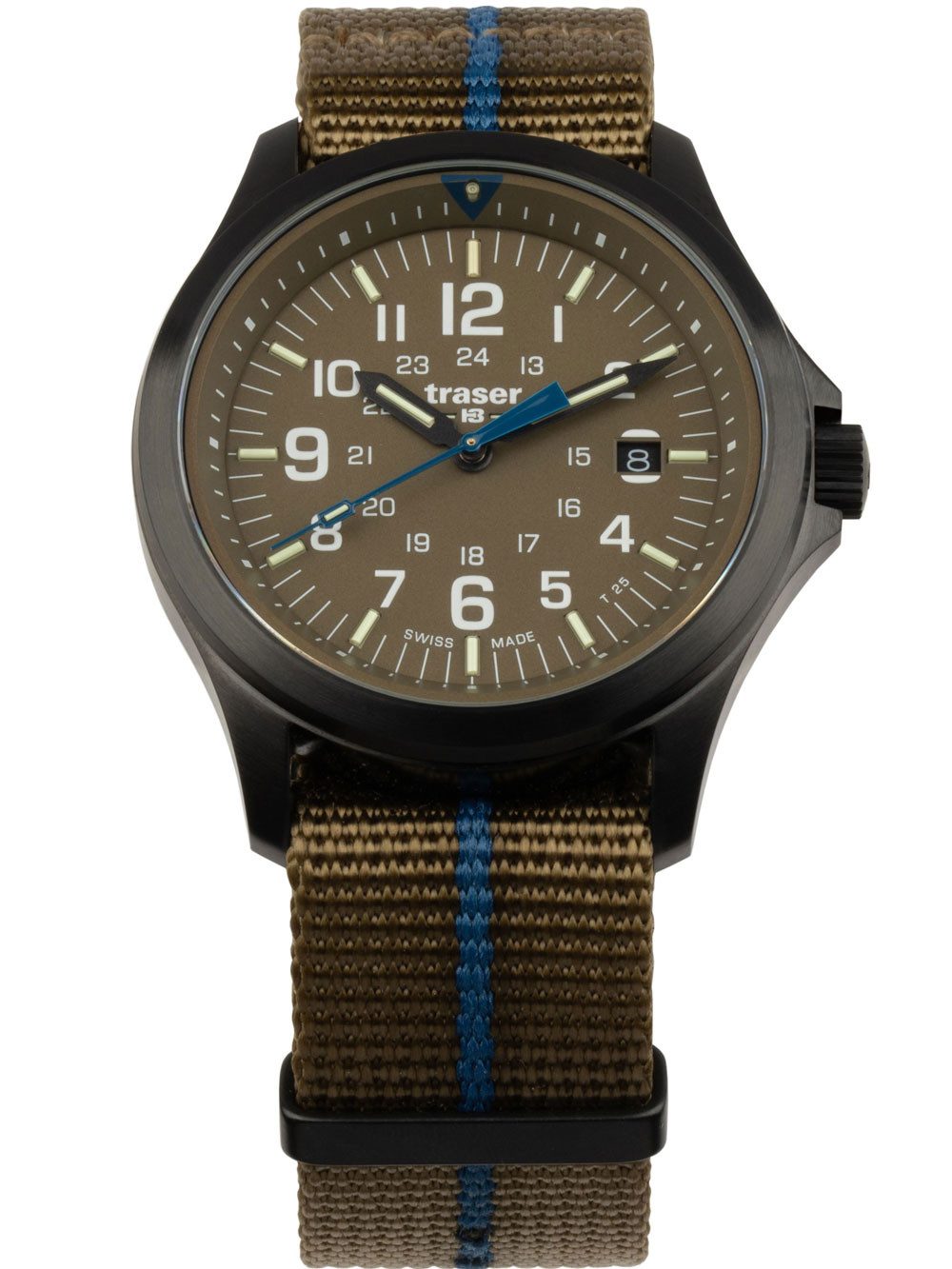 Quarzuhr Traser H3 111074 Herrenuhr P67 Officer Pro Khaki 42mm 10ATM Traser H3 111074 Herrenuhr P67 Officer Pro Khaki 42mm 10ATM