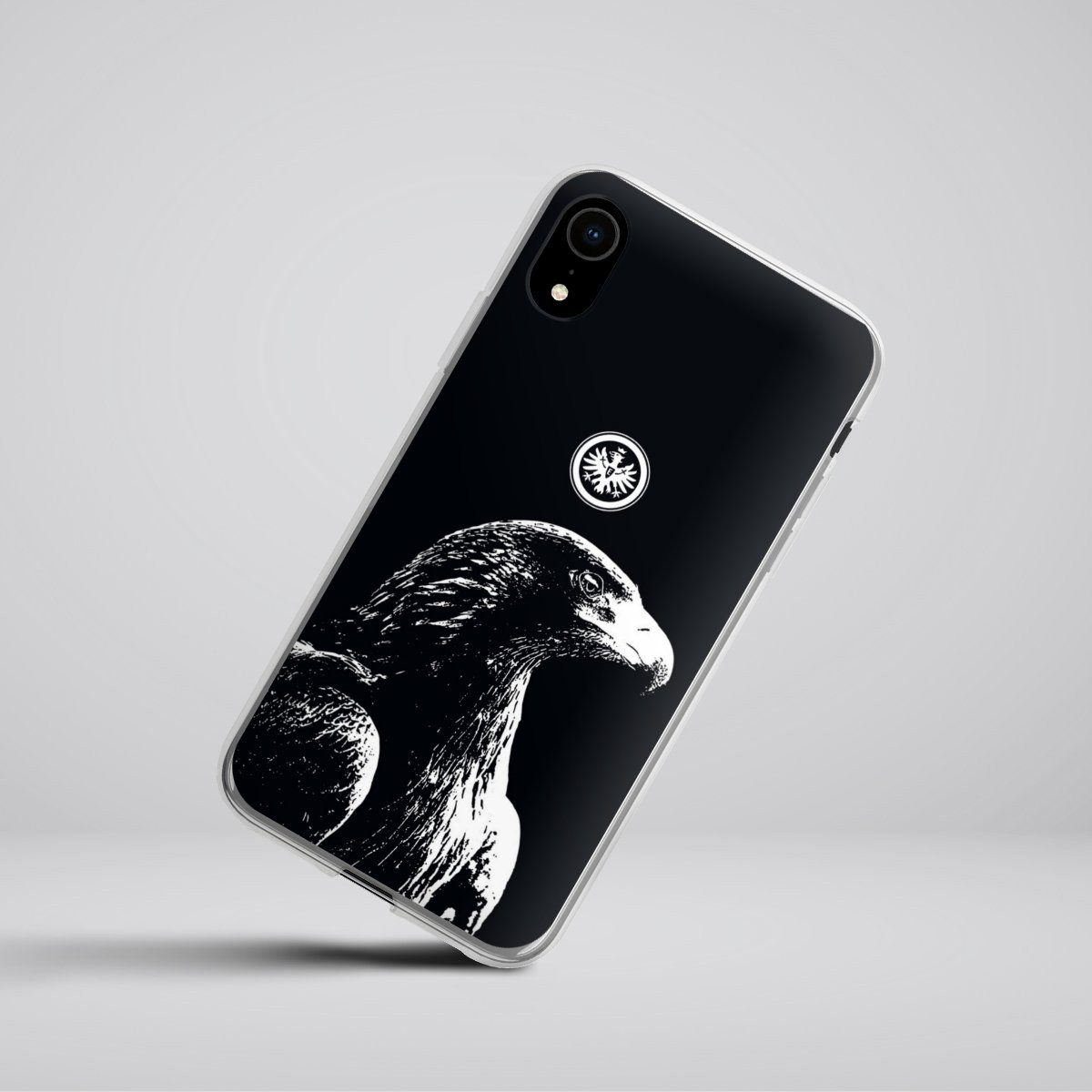 DeinDesign Handyhülle Eintracht Frankfurt Offizielles Lizenzprodukt Attila SGE Attila, Apple iPhone Xr Silikon Hülle Bumper Case Handy Schutzhülle