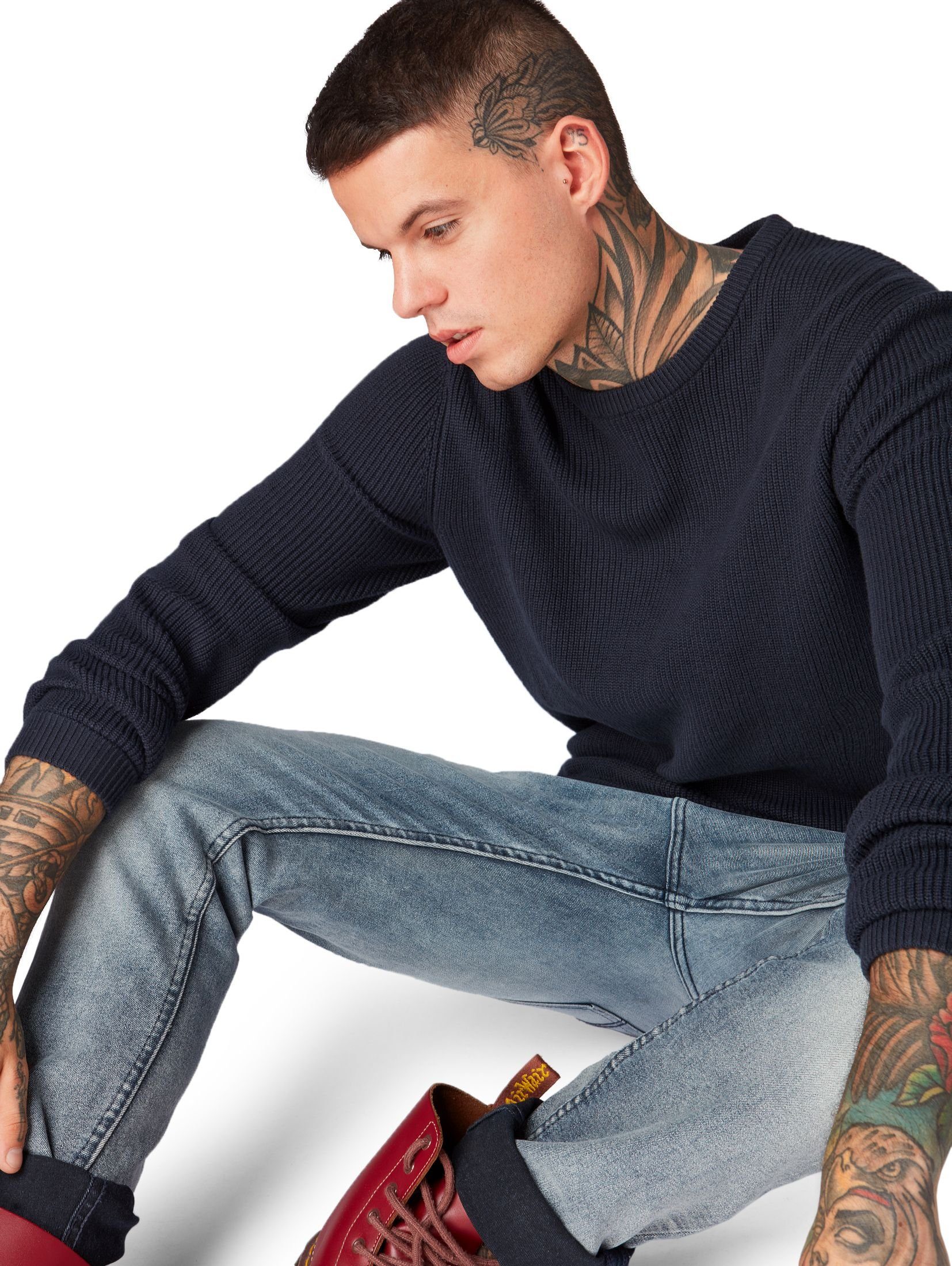 TOM TAILOR Denim Rundhalspullover