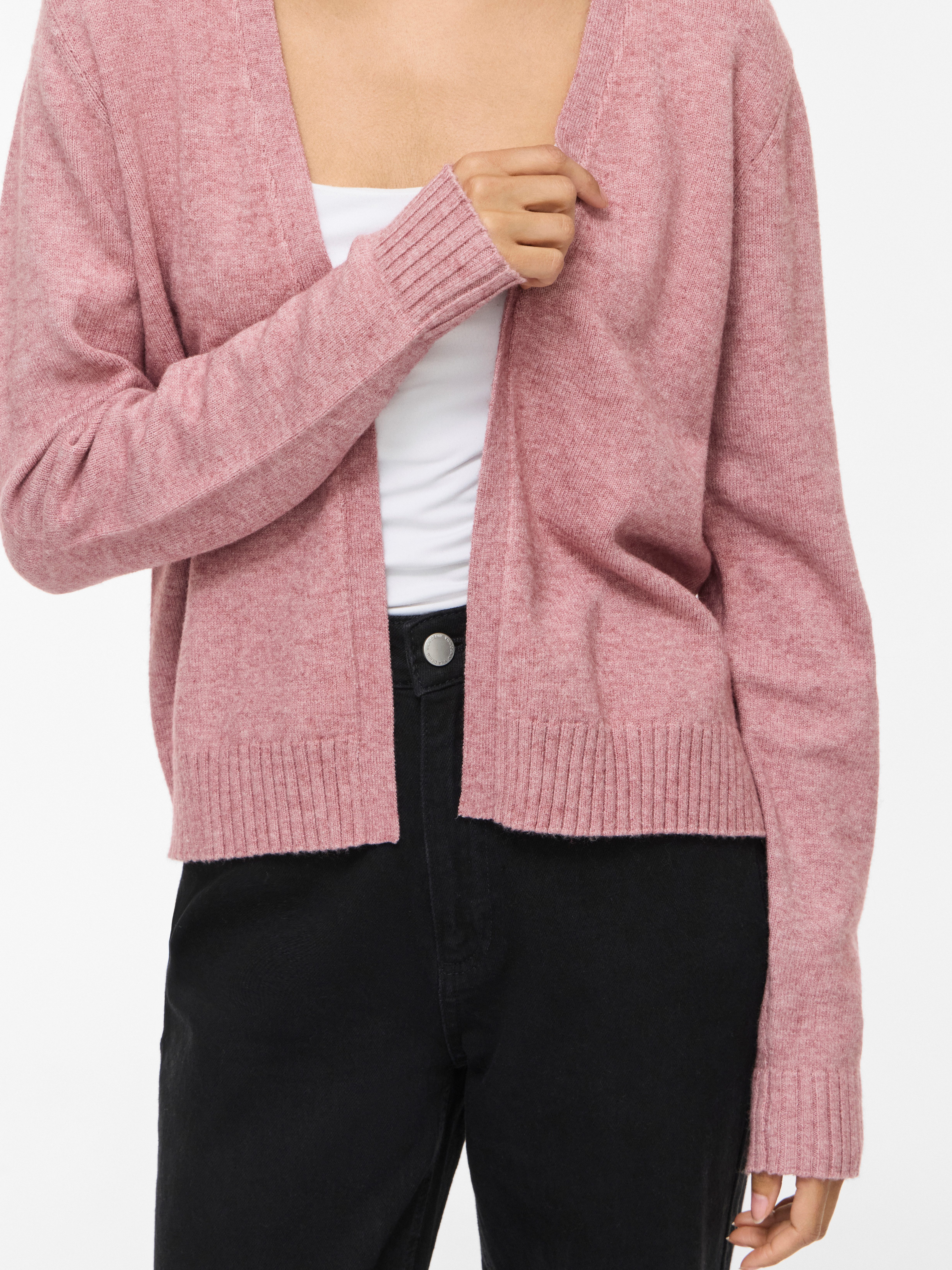 Vila Cardigan VIRIL SHORT L/S KNIT CARDIGAN-NOOS Materialmix, regular fit