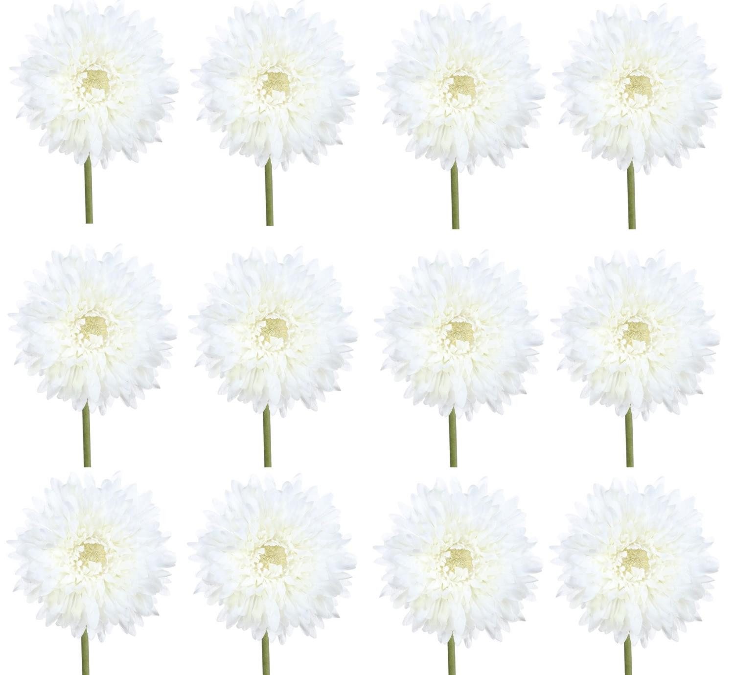 Kunstblume Weiß, Durchmesser 10 cm