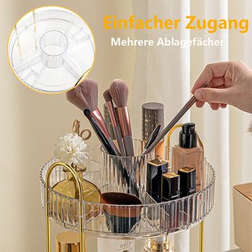 GelldG Aufbewahrungsbox Make Up Organizer, 360° Drehbar Kosmetik Organizer, Parfüm Organizer
