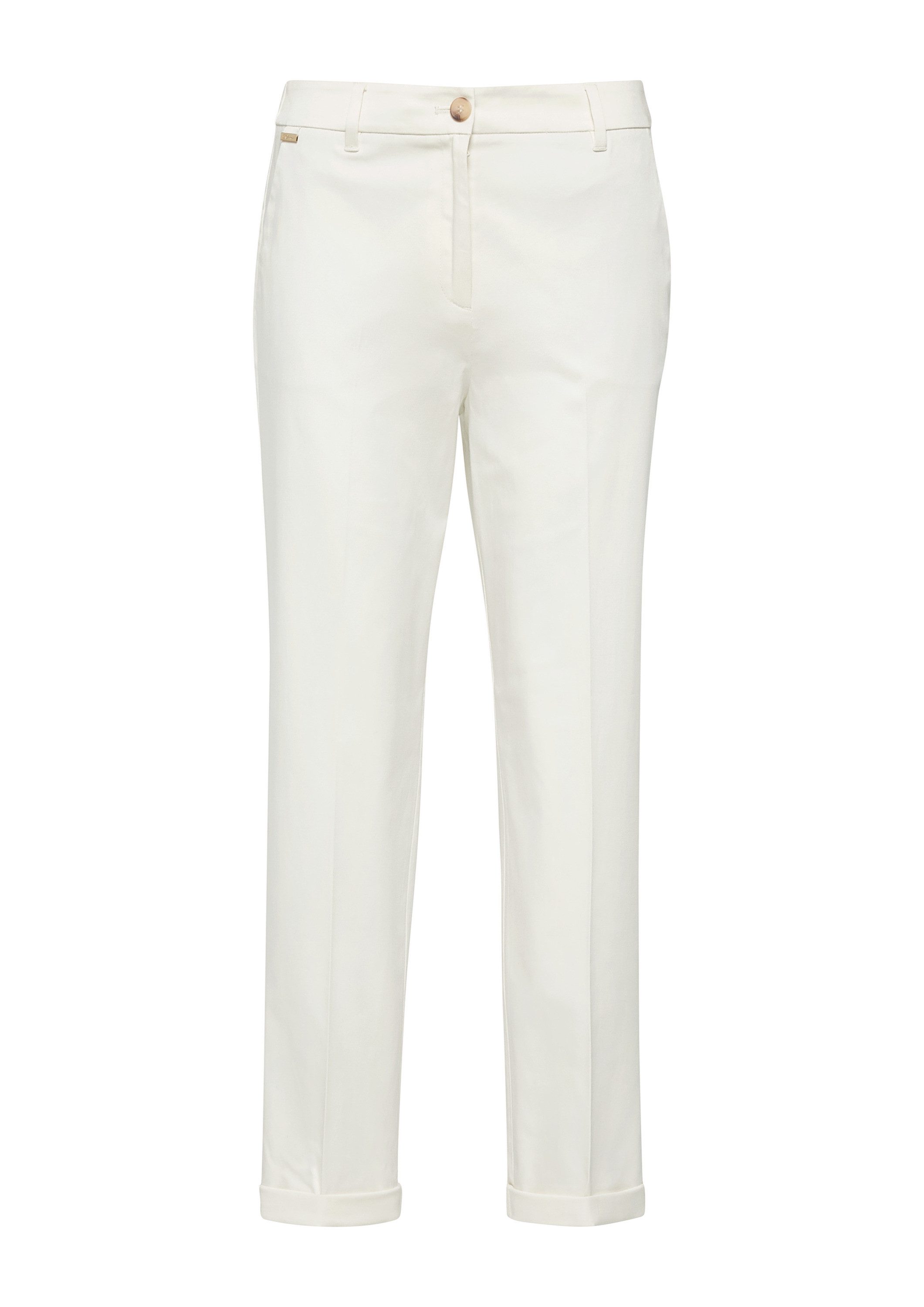 s.Oliver 7/8-Hose Hose Chinohose mit Turn-up aus Baumwollsatin günstig online kaufen
