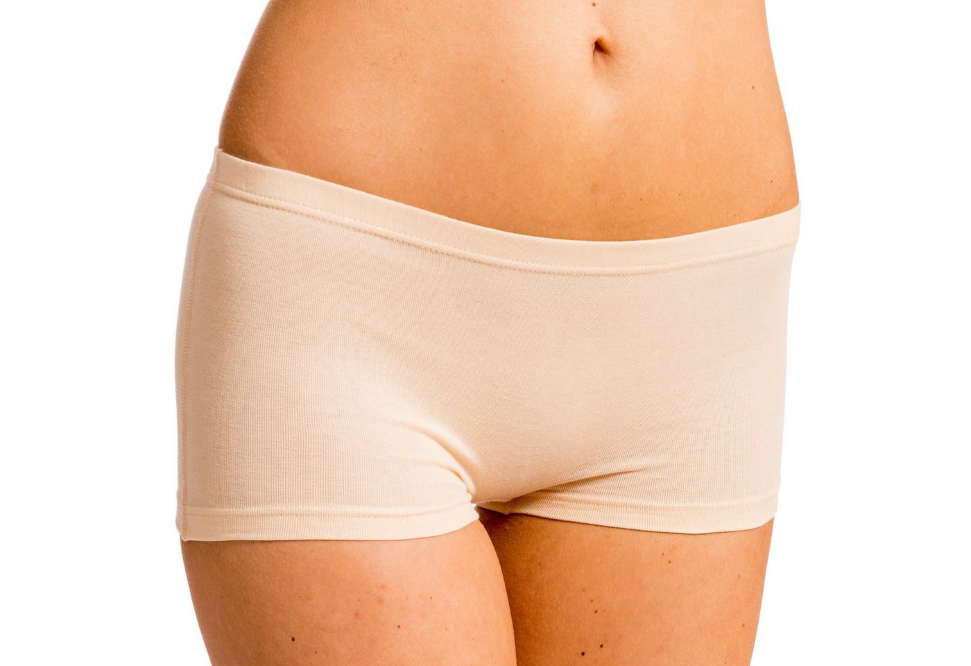 HERMKO Panty 5700 Baumwolle/Elastan bequemer Umschlagbund, höher geschnitten