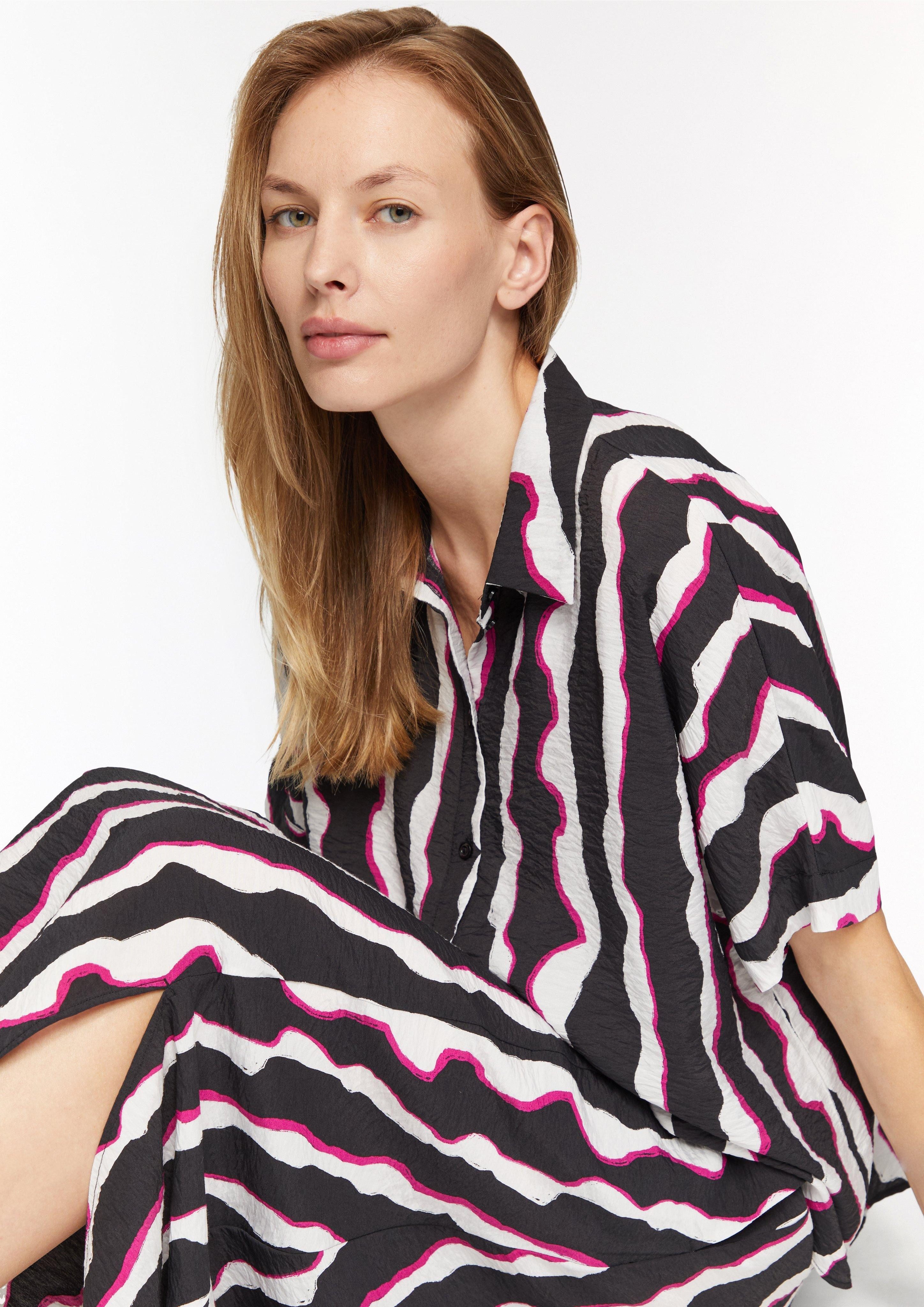 s.Oliver Blusentop Oversized Hemdbluse aus strukturiertem günstig online kaufen