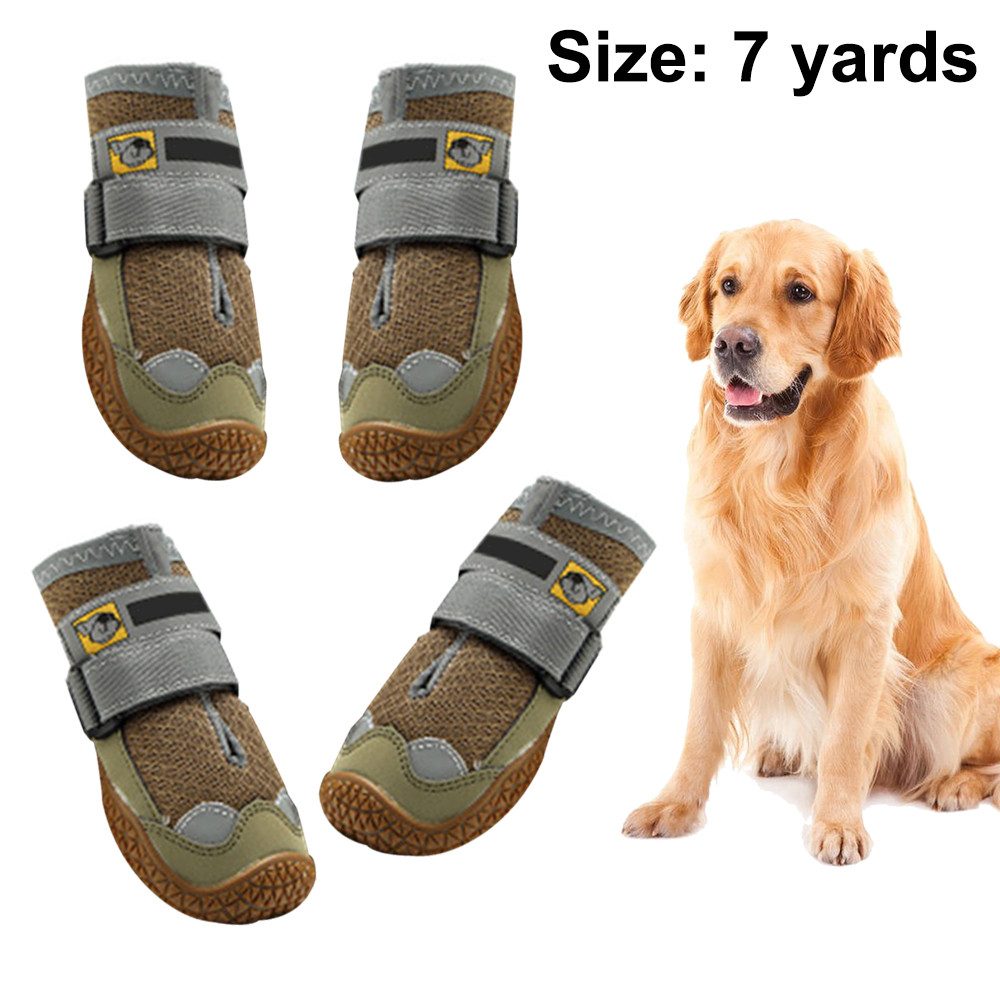 Lubgitsr Pfotenschutz Hundeschuhe Pfotenschutz, wasserdicht Hundestiefel mit rutschfeste-7#, (1-tlg)