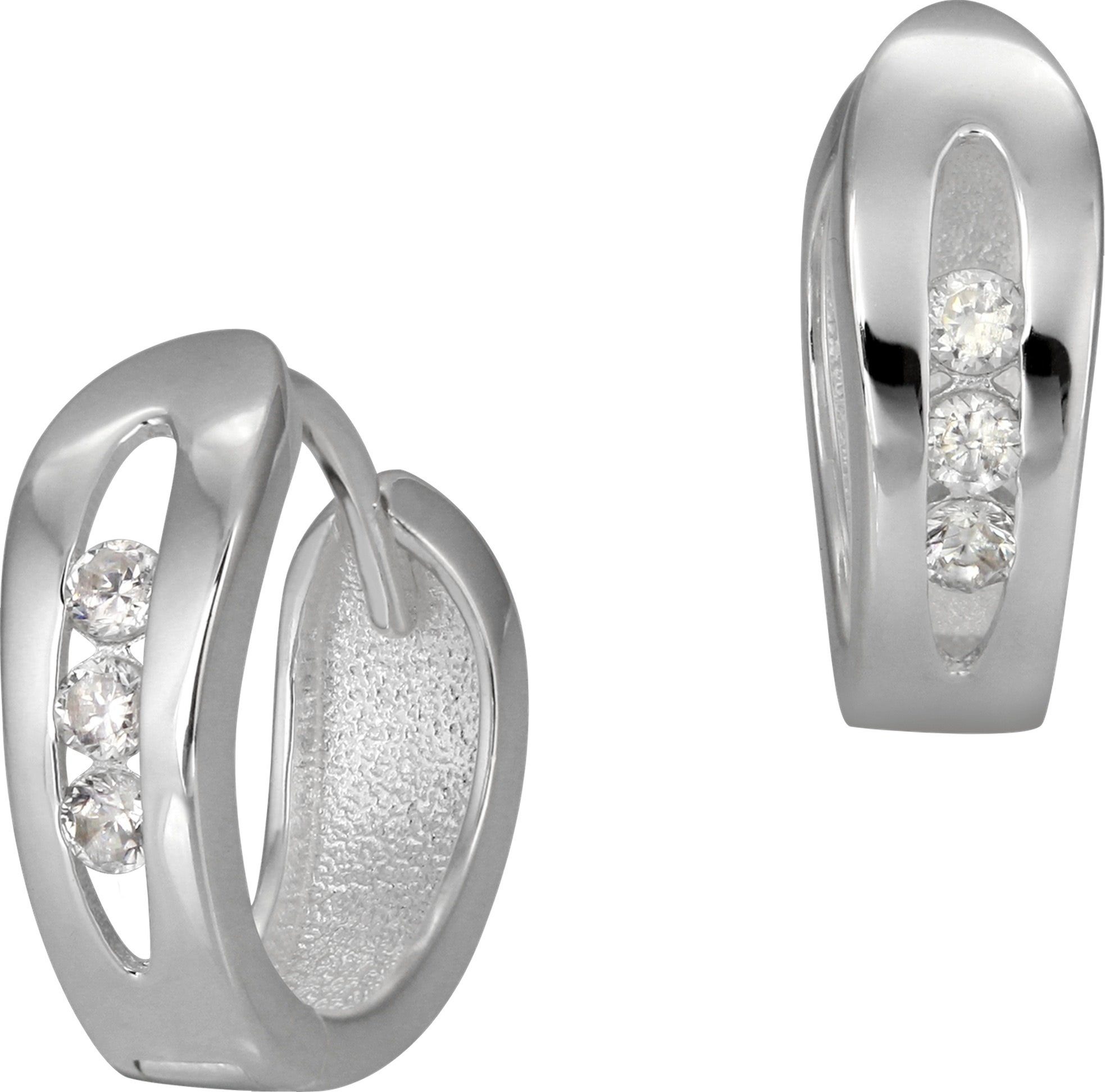 SilberDream Paar Creolen SilberDream Ohrringe 14mm für Damen 925er (Creolen günstig online kaufen