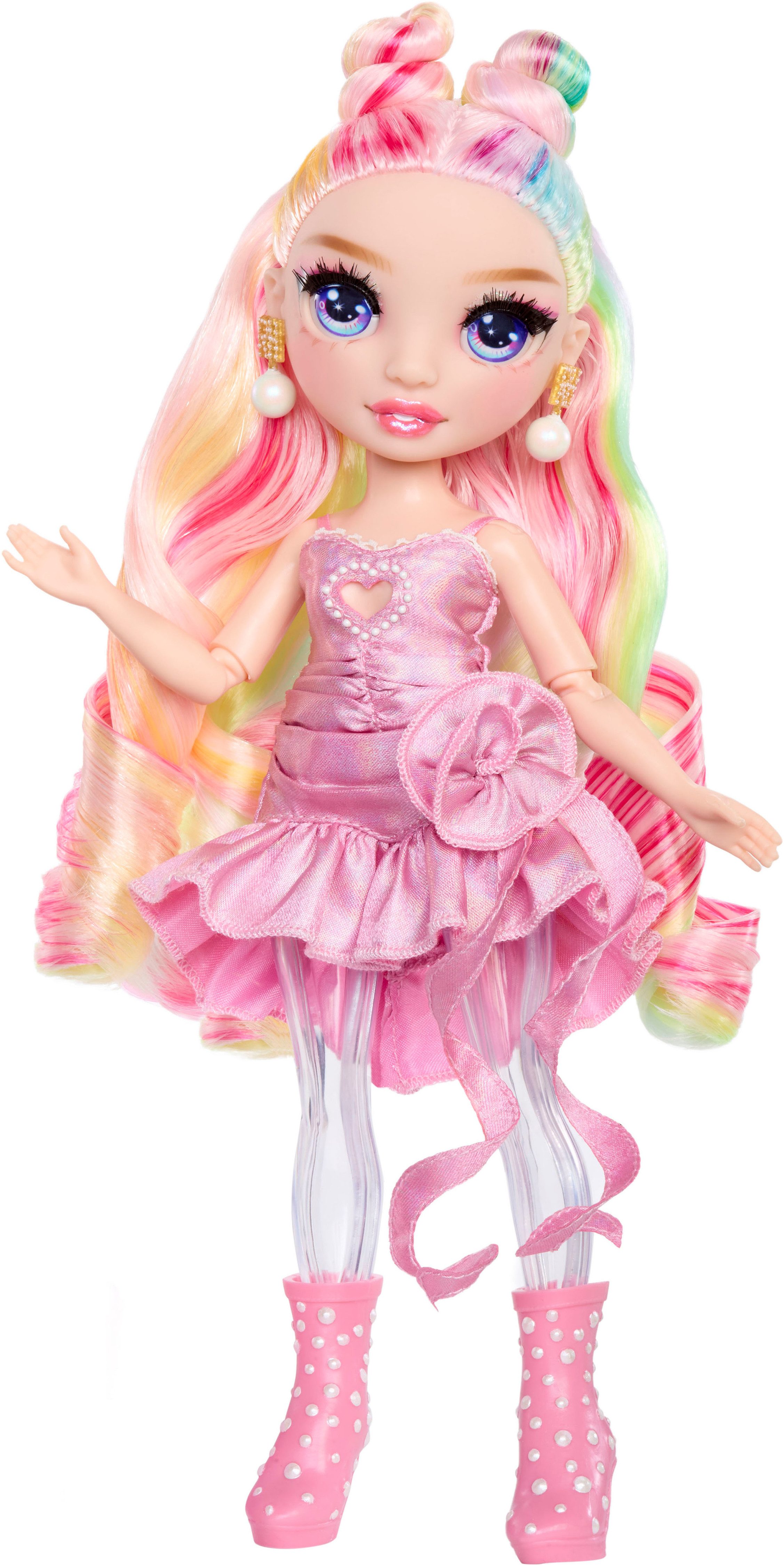 Rainbow High Dress Up Doll Rainbow Shimmers with Slime Fashion Doll, Bella (pink)
