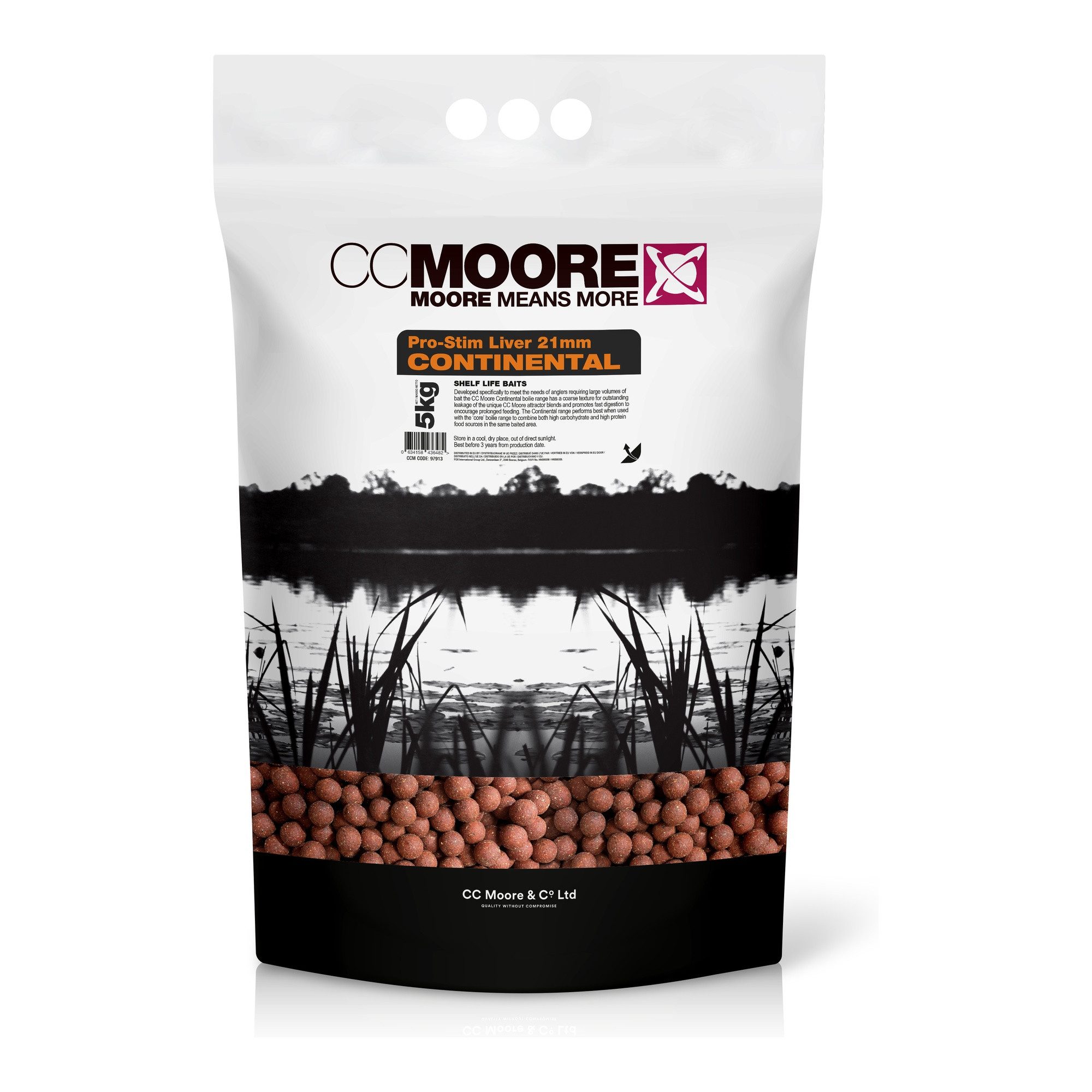 CC Moore Fischboilies Pro-Stim Liver Continental 21mm 5KG