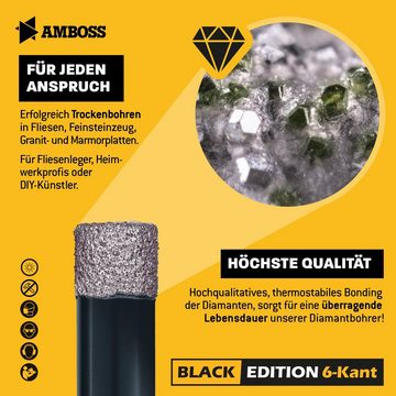 Amboss Werkzeuge Lochsäge Amboss Black - Diamant Bohrer für Fliesen., Ø 5 mm