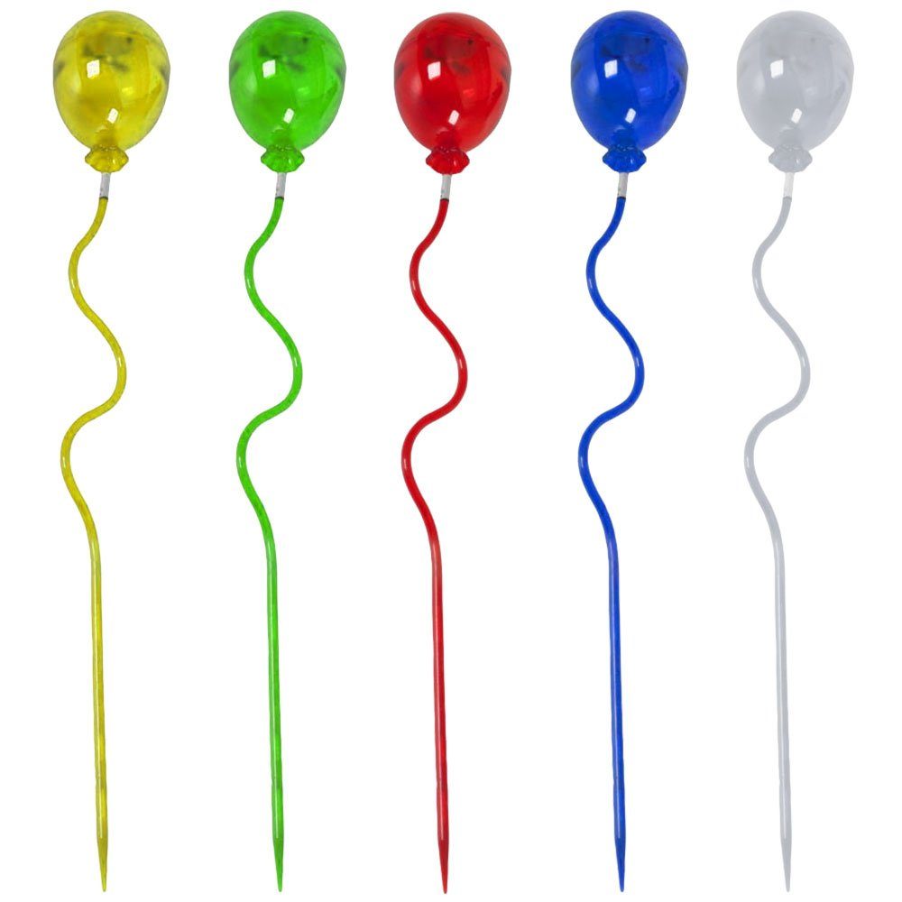 Stecklampe etc-shop fest Luftballon LED Solarleuchte bunt LED-Leuchtmittel Außen Solarlampe verbaut, Solarleuchte, Solar