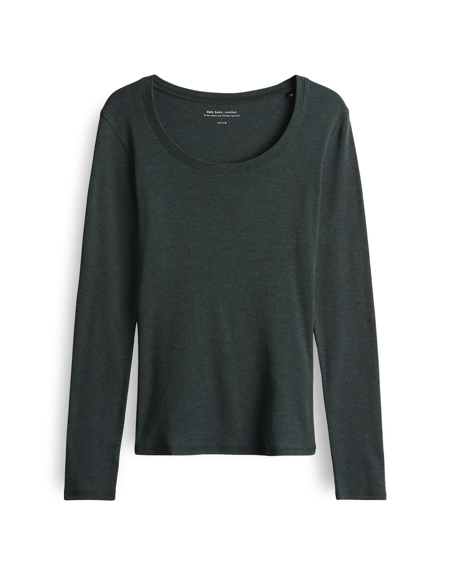 OPUS Langarmshirt SORANA aus BCI Cotton Mix figurbetont geschnitten, weiche günstig online kaufen