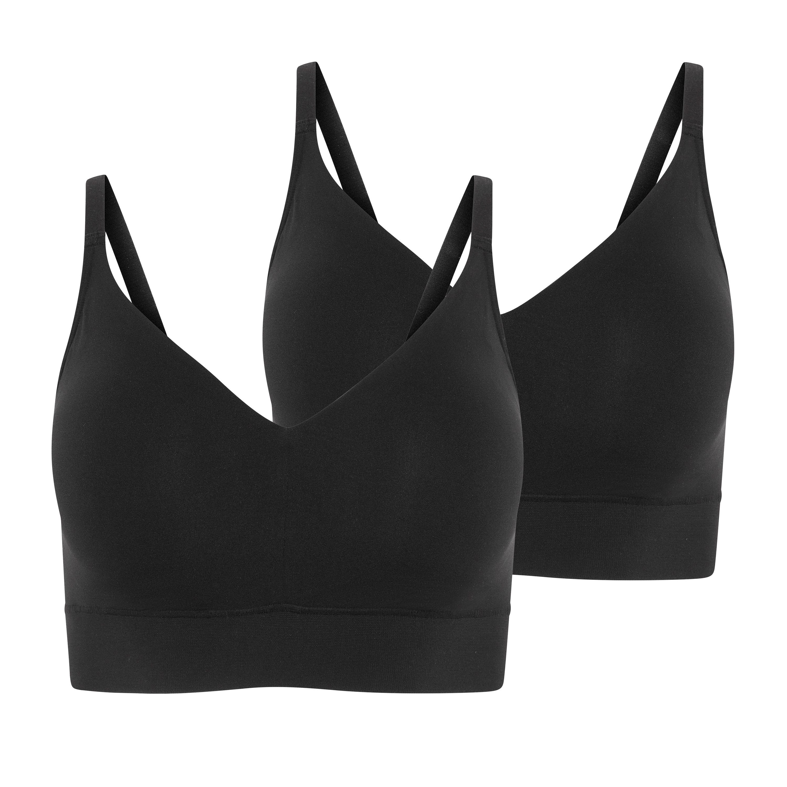 Jockey Bralette Light Lift Seamfree (2er Pack) Ohne Bügel, Ohne Seitennähte, Schaumstoff-Cups