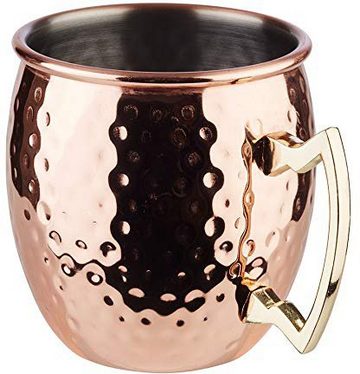 Buddy's Becher Buddy´s Bar, Edelstahl, Moscow Mule Becher, 500 ml, hochwert. Edelstahl, Hammerschlag-Effekt