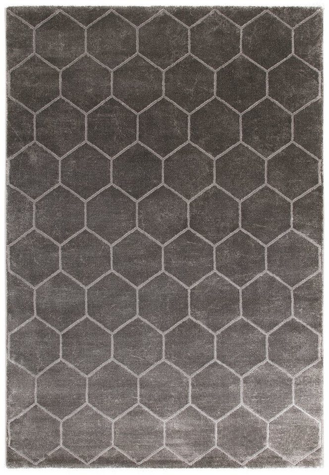 Teppich »Amalia«, Leonique, rechteckig, Höhe 12 mm, Hoch-Tief-Effekt, Wohnzimmer-HomeTrends