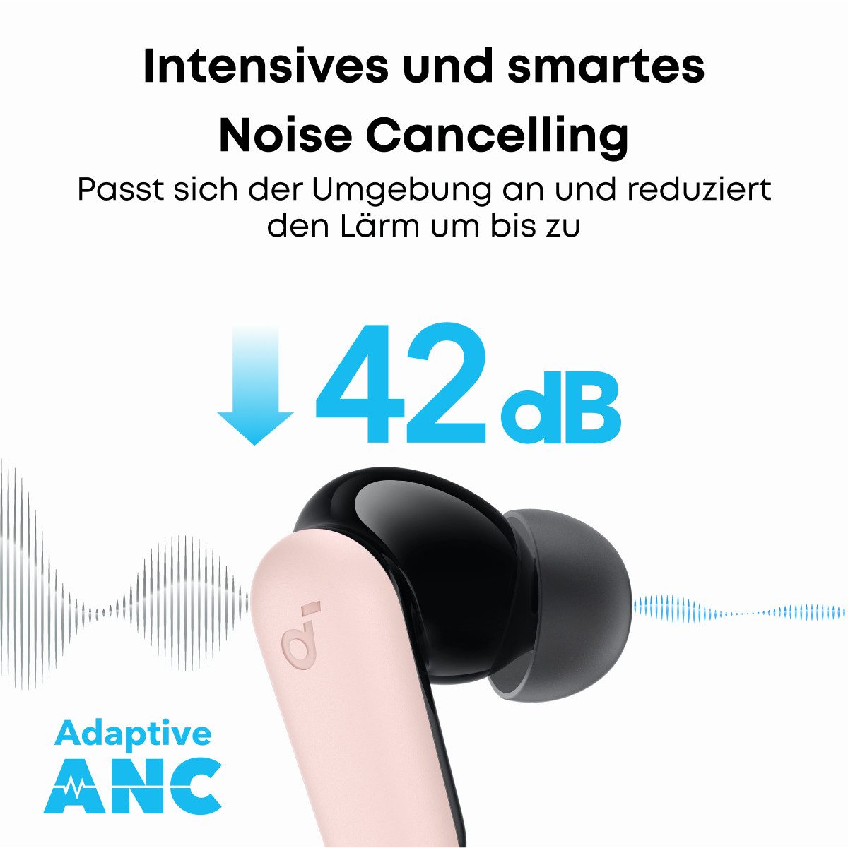 SoundCore soundcore Anker P30i Kabellose Ohrhörer Smarter Geräuschunterdrückung Bluetooth-Kopfhörer