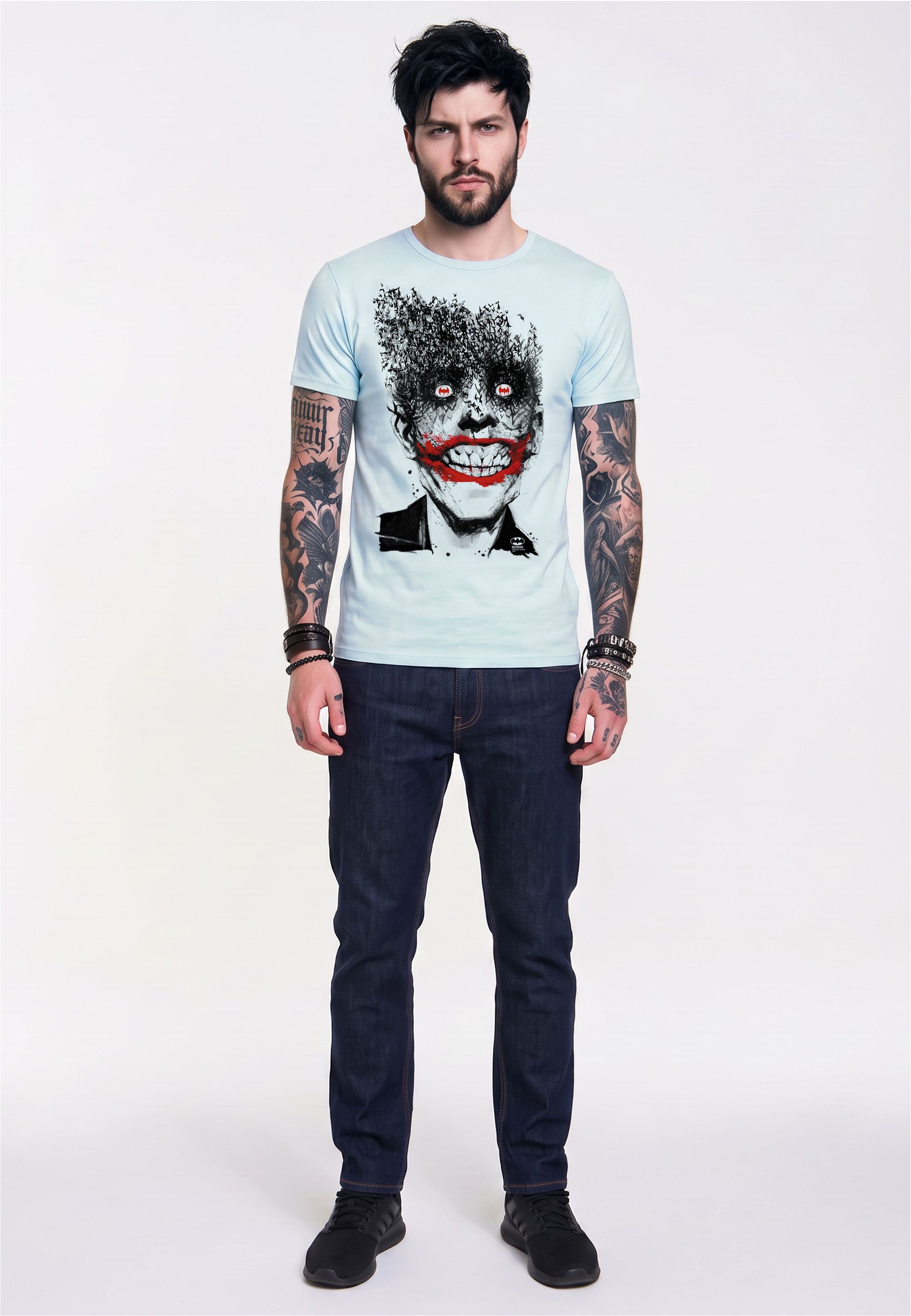 LOGOSHIRT T-Shirt Batman - Joker Bats mit trendigem Superschurken-Print – Bild 2 von 4