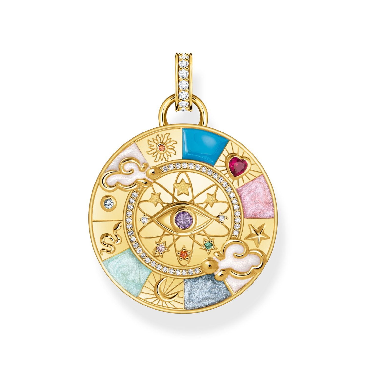 THOMAS SABO Kettenanhänger Glücksrad m...