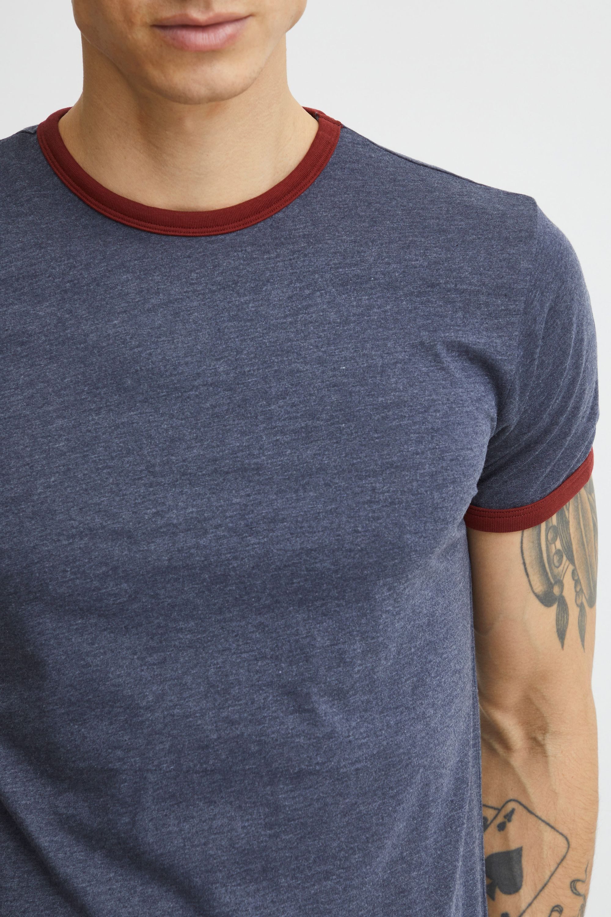 !Solid Rundhalsshirt SDManoldo T-Shirt mit farblich abgesetztem Kragen und günstig online kaufen