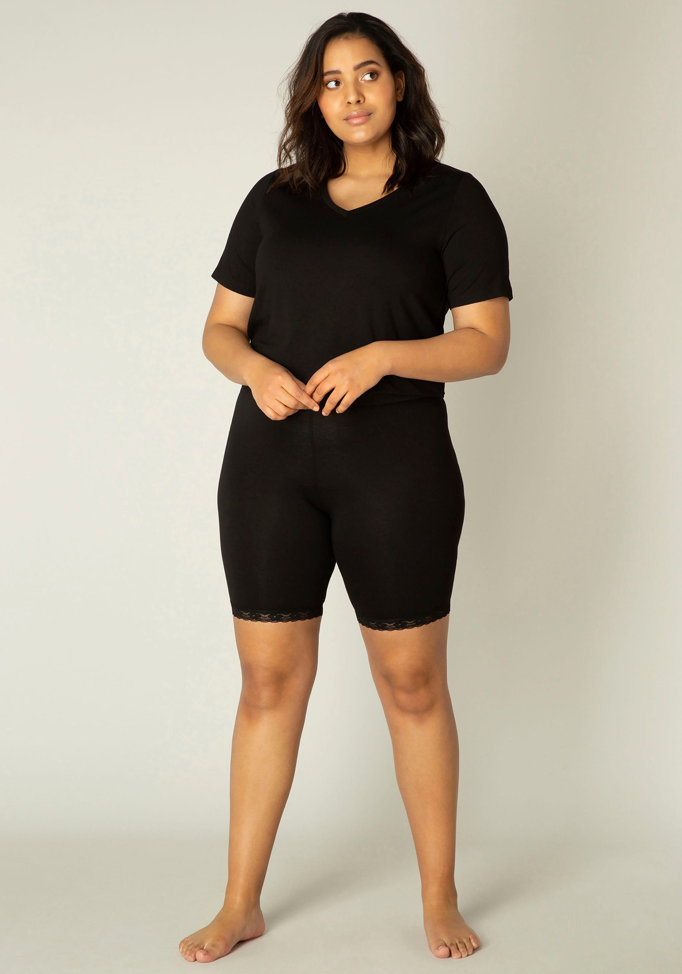 black Curvy Base zum Ava Radlerhose Level Ideal Unterziehen