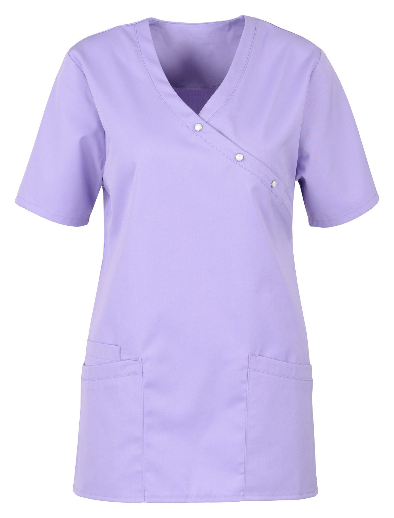 BEB Schlupfbluse beb MEDIZIN/PFLEGE Damen KASACK Kurz V-Neck Baumwollmix Fl günstig online kaufen