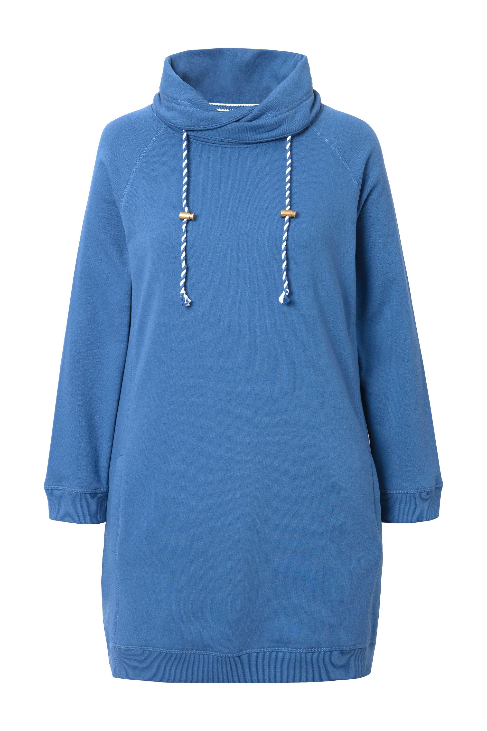 Ulla Popken Jerseykleid Sweatkleid Stehkragen Langarm Taschen günstig online kaufen