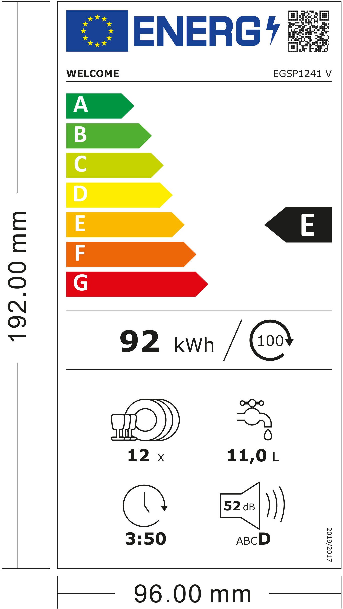 Energieeffizienzklasse: 