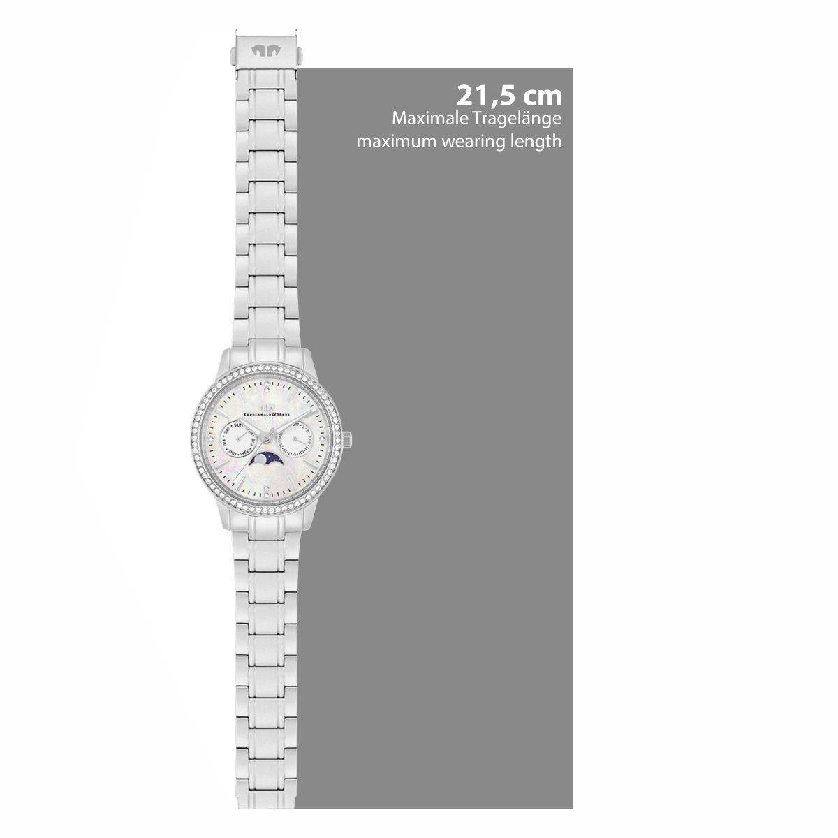 Rhodenwald & Söhne Multifunktionsuhr Amidala silber, mit Quarzwerk