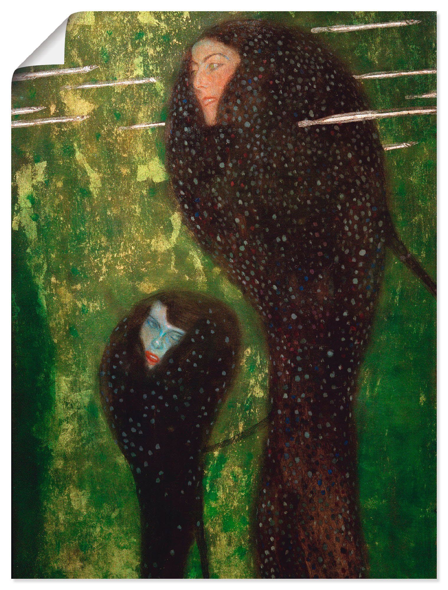 Artland Wandbild Nixen (Silberfische), Gruppen & Familien (1 St), als Leinwandbild, Wandaufkleber oder Poster in versch. Größen
